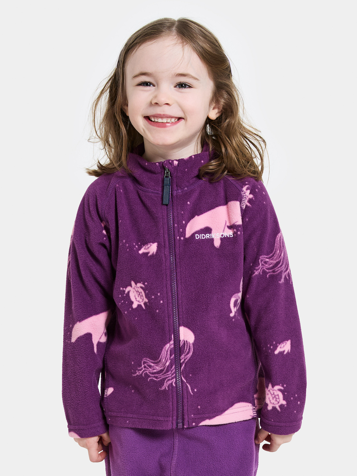 Didriksons Monte Fleecejacke, Winter Ocean Purple