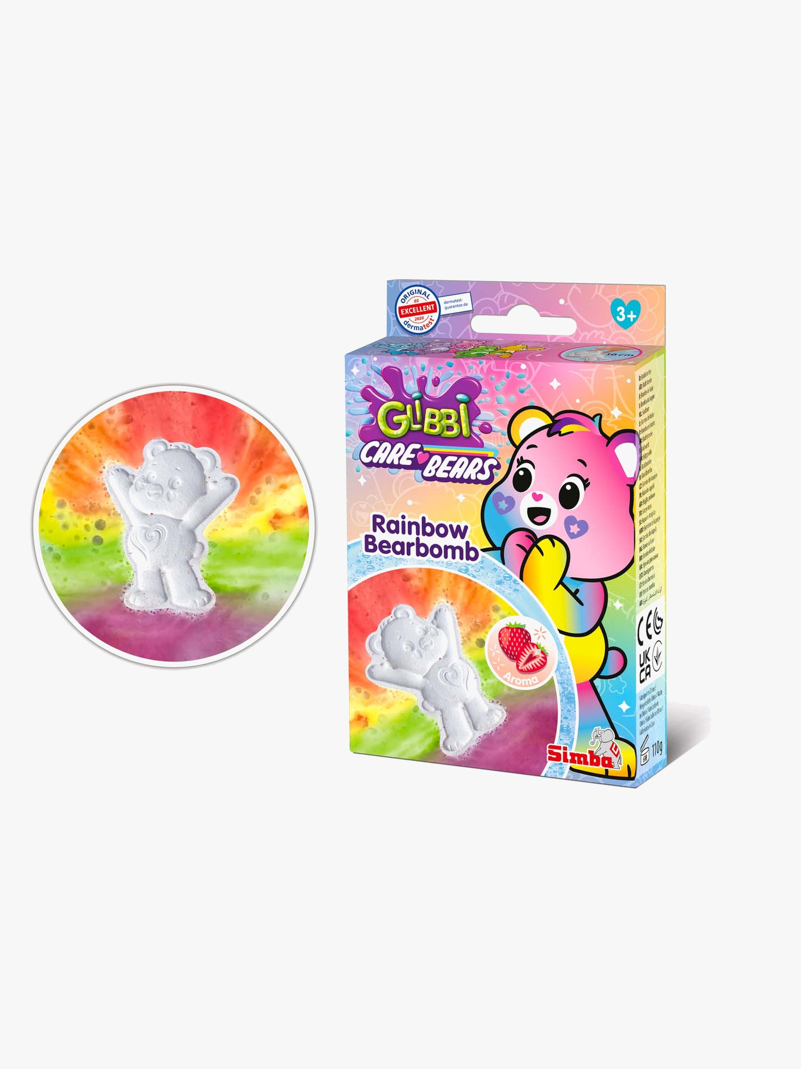 Glücksbärchis Badebombe Regenbogenfarben