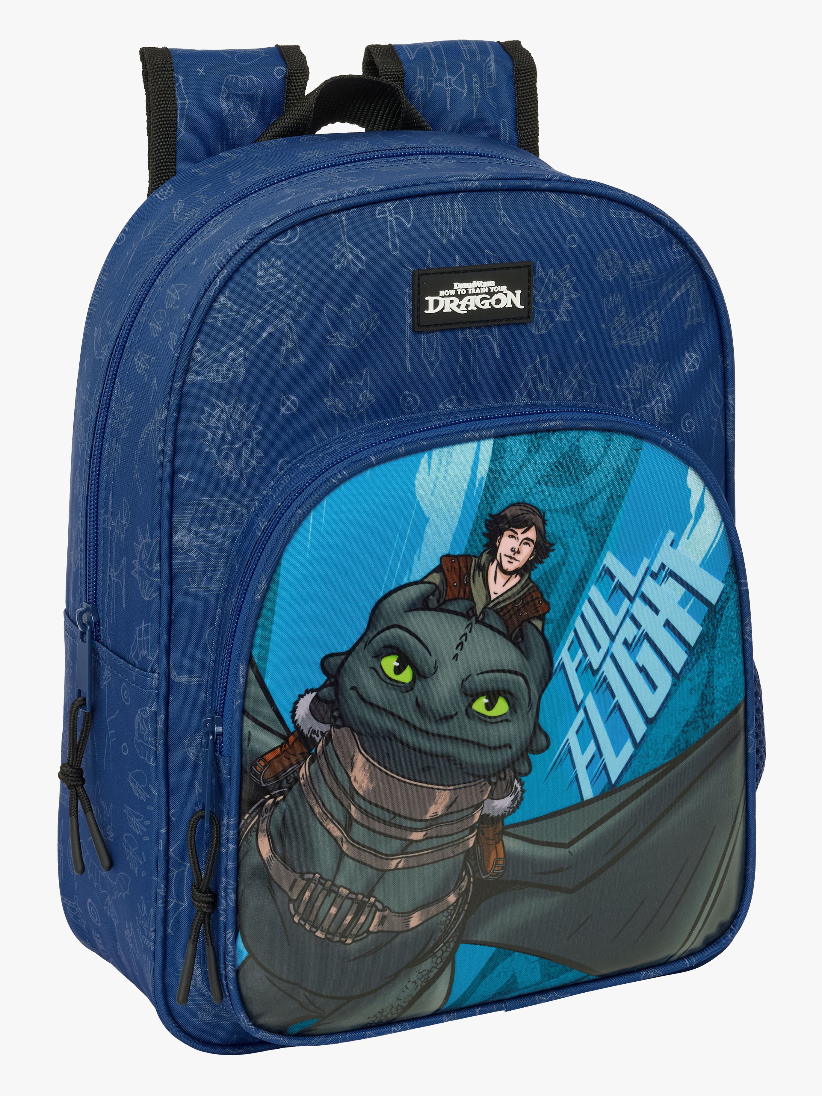 Drachenzähmen leicht gemacht Small Kinder Rucksack, Blau
