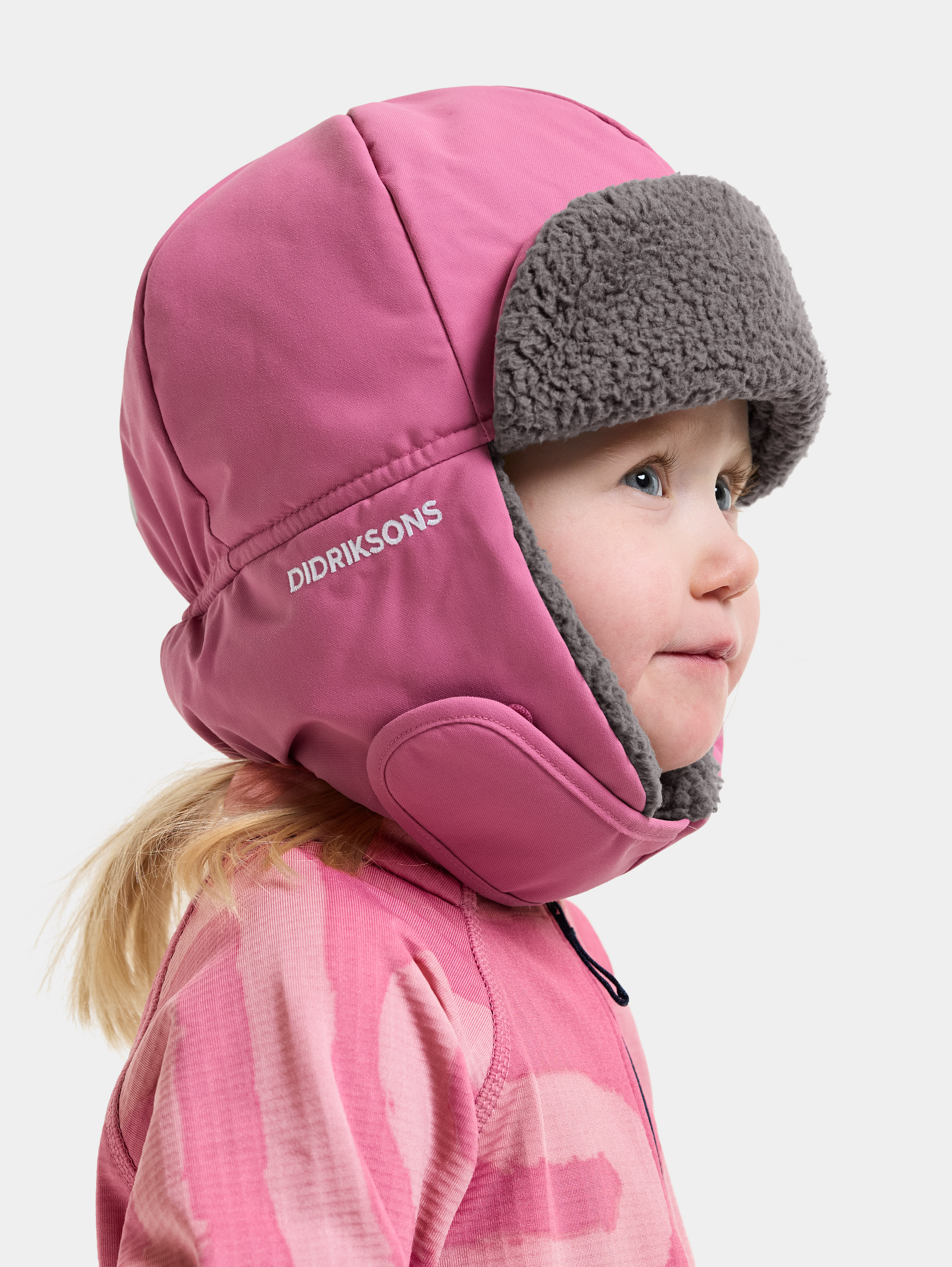 Didriksons Biggles Mütze, Heather Pink, 52