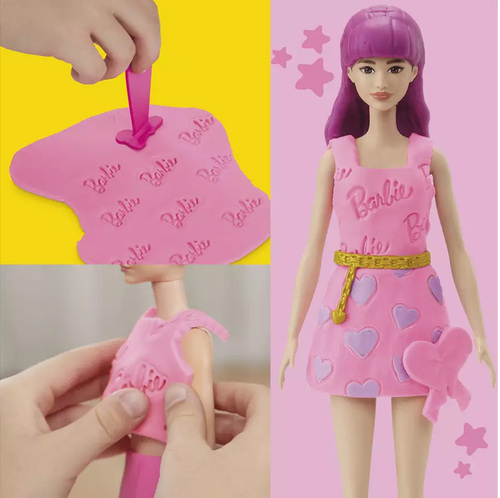 Play-Doh Barbie Knete mit Puppe Herz & Haar