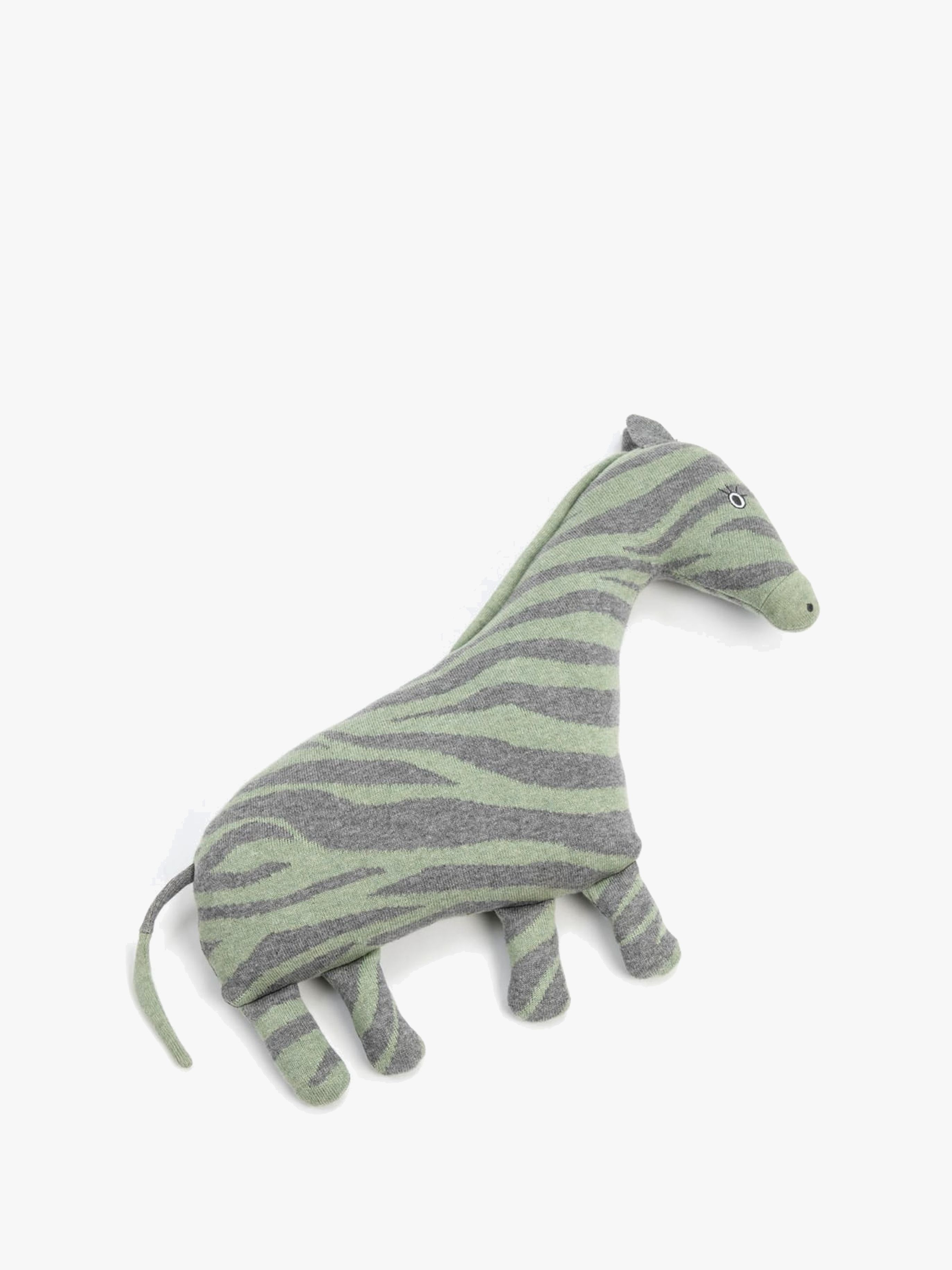 Zebra Kissen, Grau