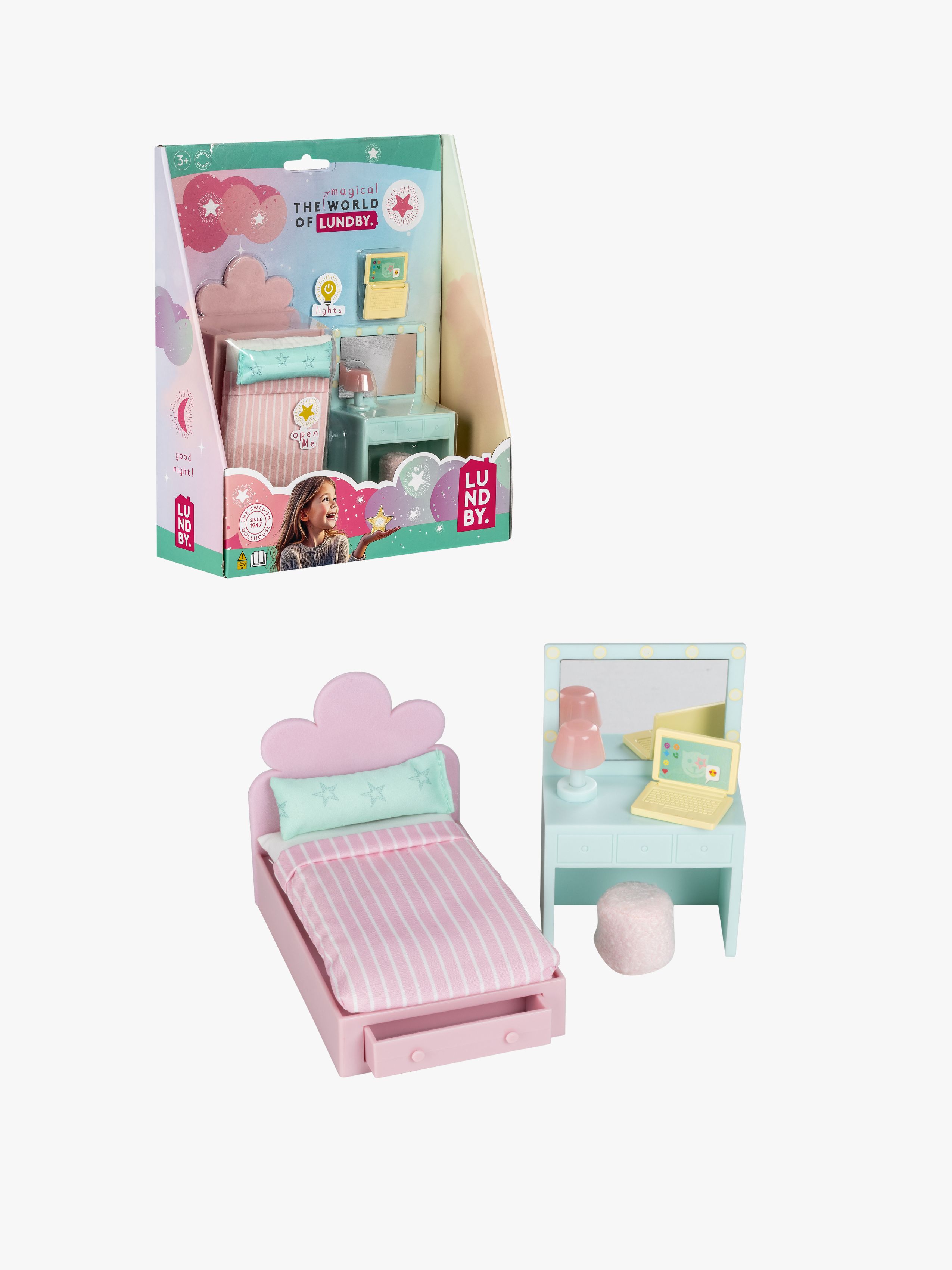 Lundby Puppenhauszubehör Jugendzimmer