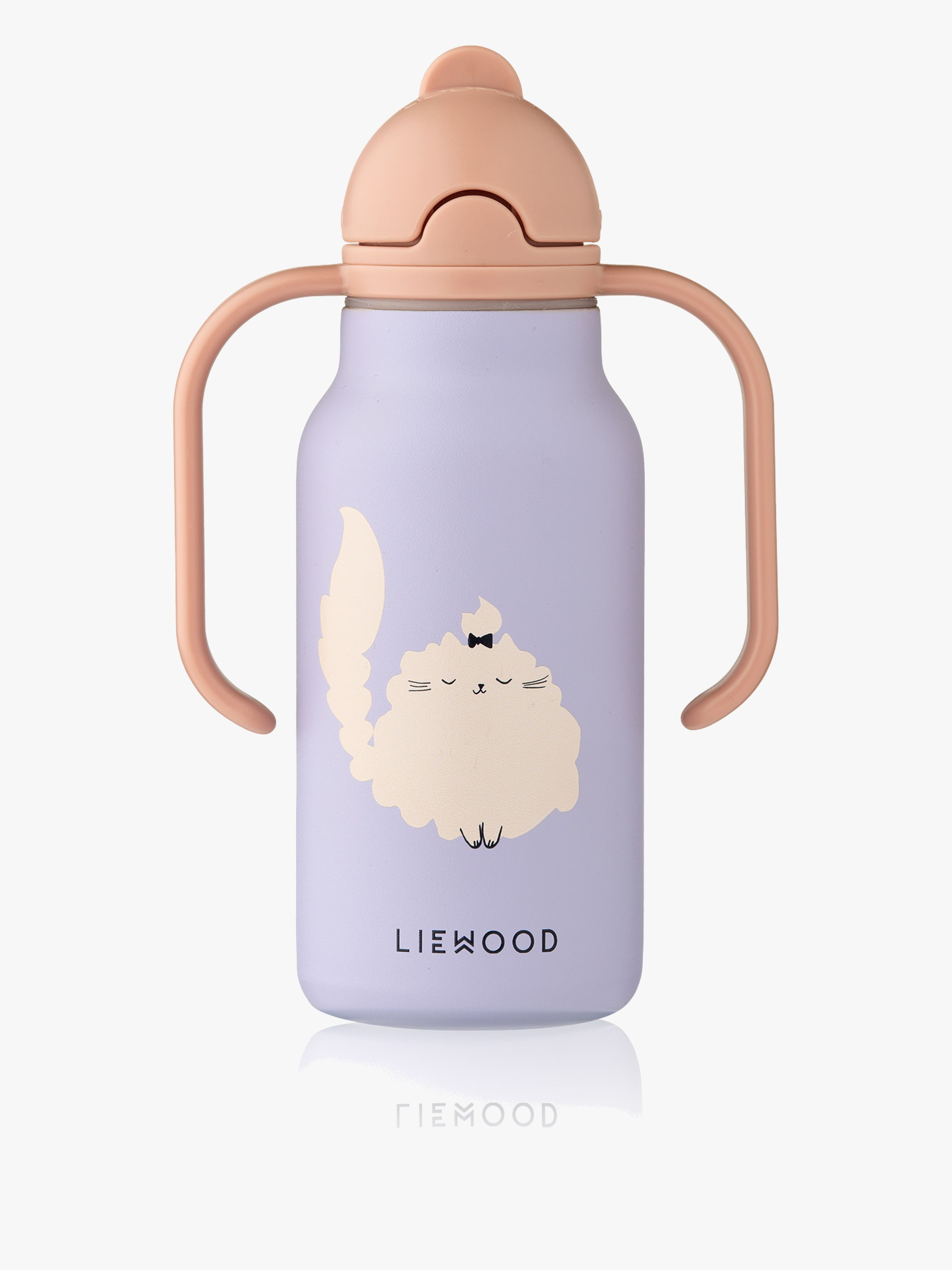LIEWOOD Kimmie Trinkflasche 250 ml, Cat/Warm lilac
