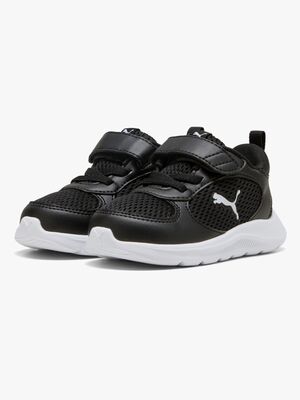 Puma Fun Racer 2 AC+ Infant Sneaker, Black/White