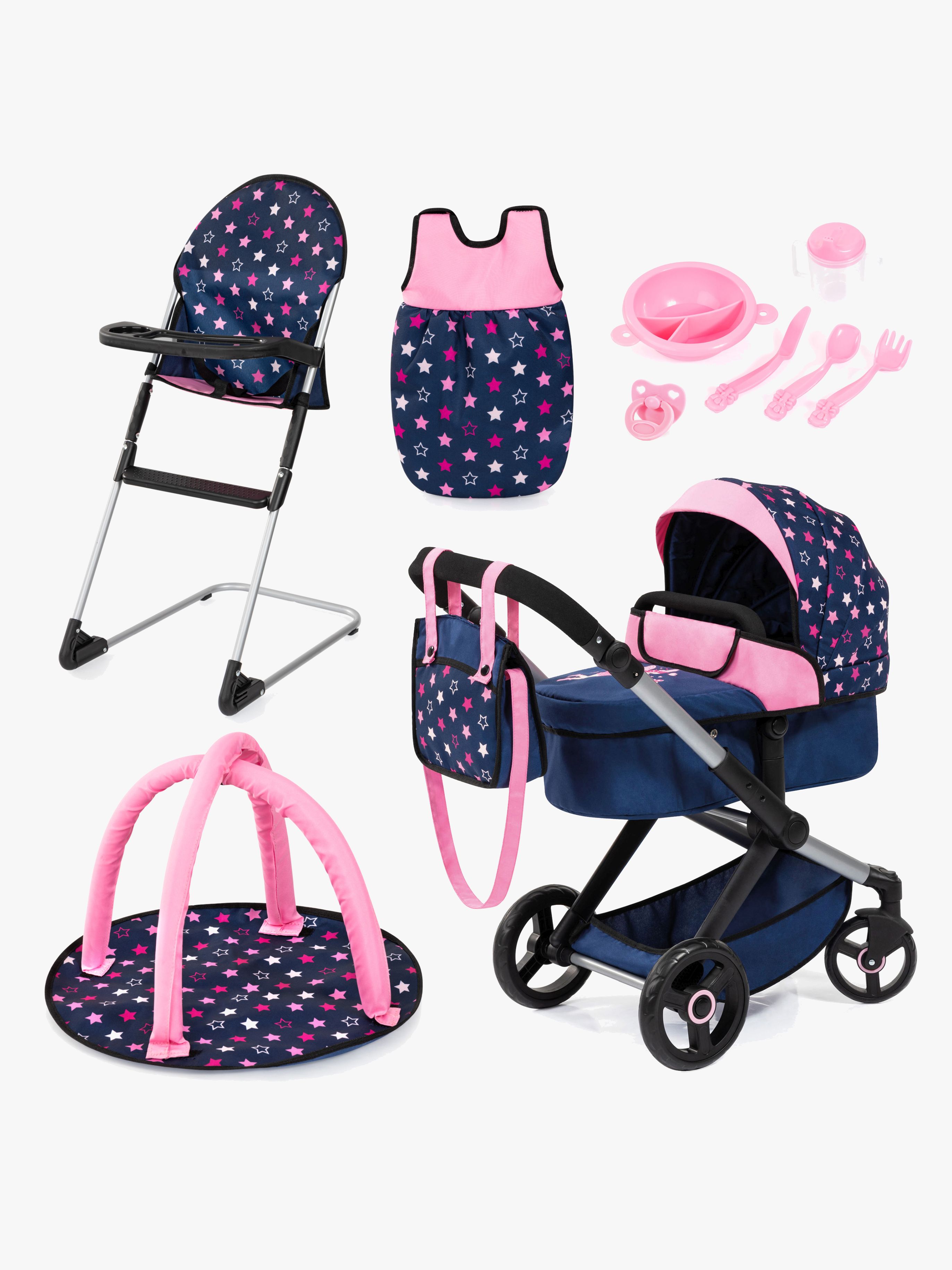 Bayer Design Combi Puppenwagen Xeo Set, Blue