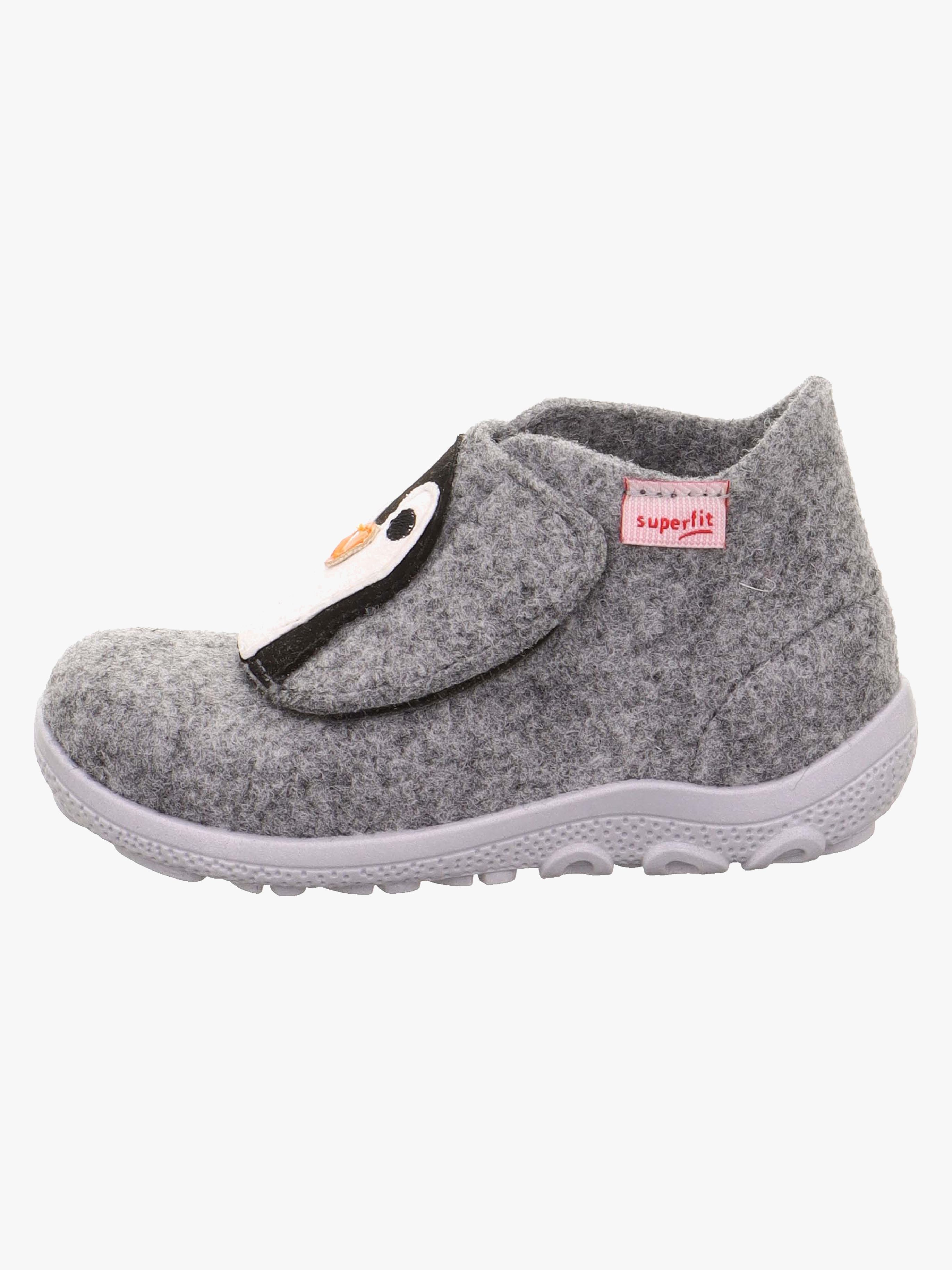 Superfit Happy Octi Hausschuhe, Grau/Schwarz, 20