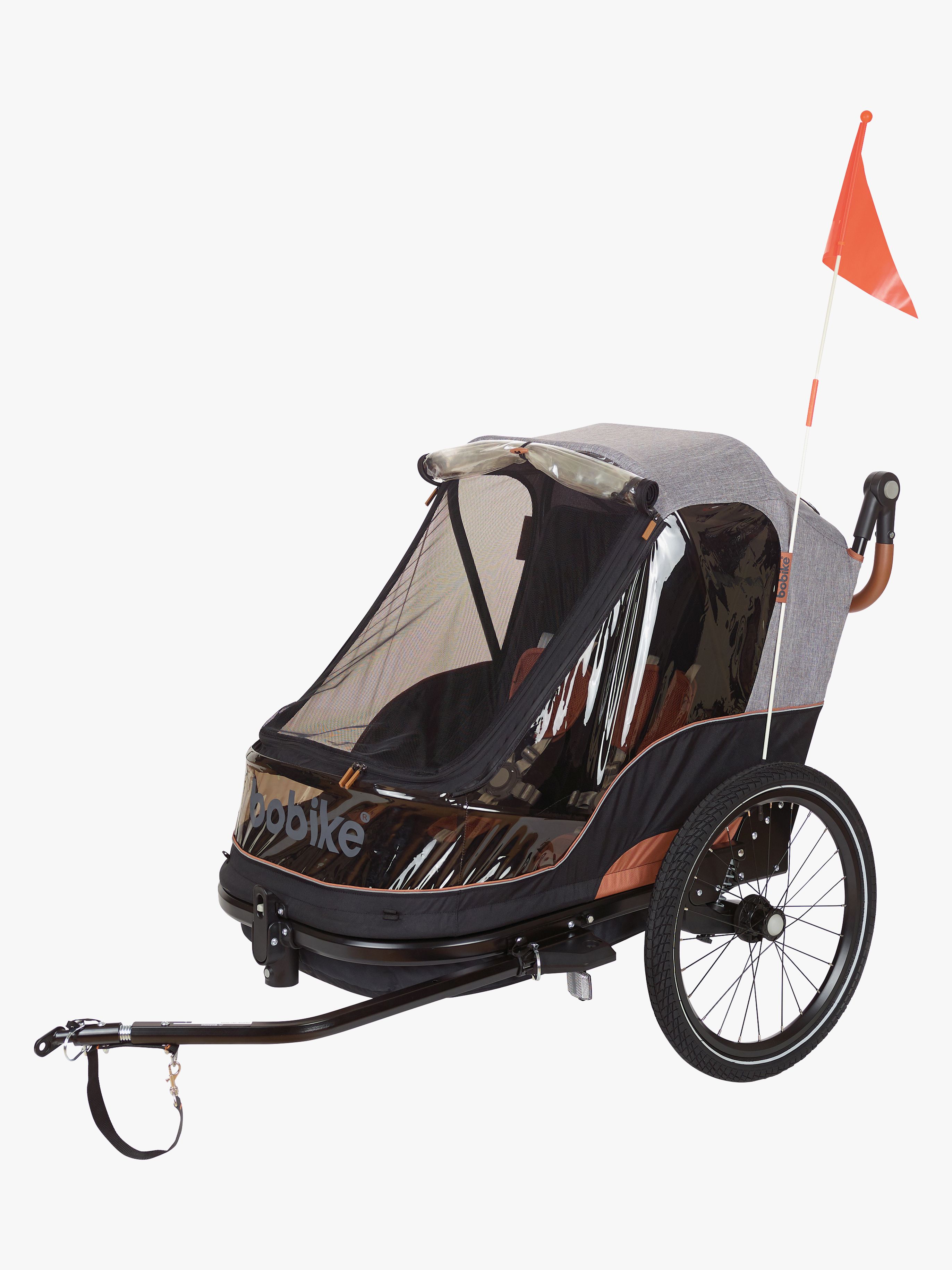 Trailer 2-in-1 Fahrradanhänger, Grau