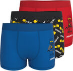 Lego Wear Boxershorts 3er-Pack, Red/Blue/Black