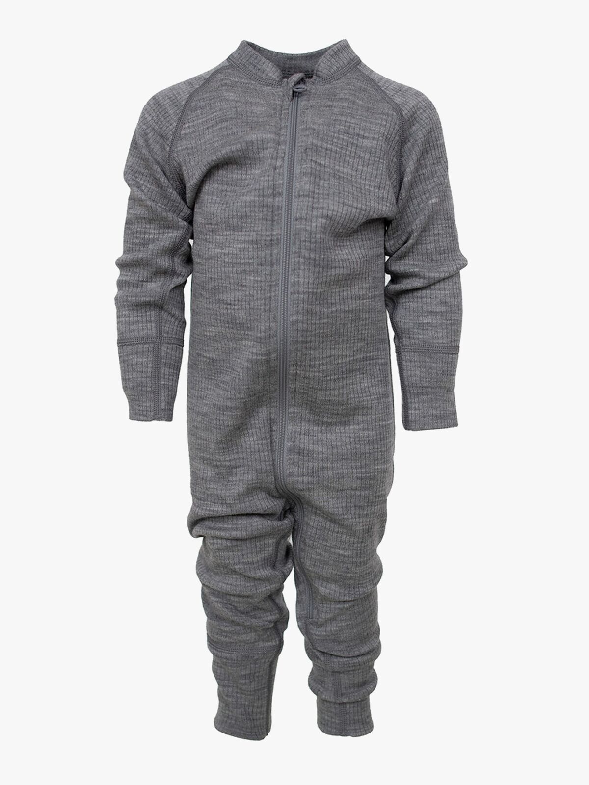 Lindberg Rib Merino Thermounterwäsche-Einteiler Merinowolle, Grey Melange