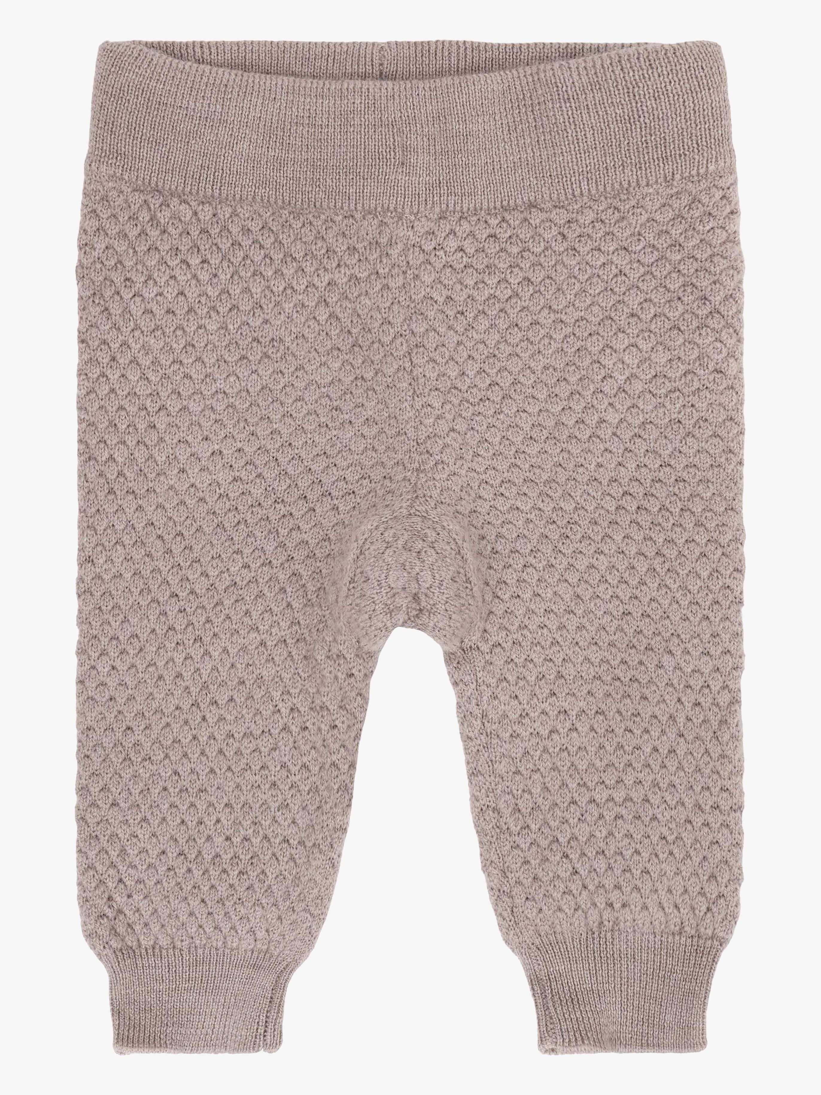 CeLaVi Strick-Leggings Merinowolle, Mocha Meringue Melange, 60
