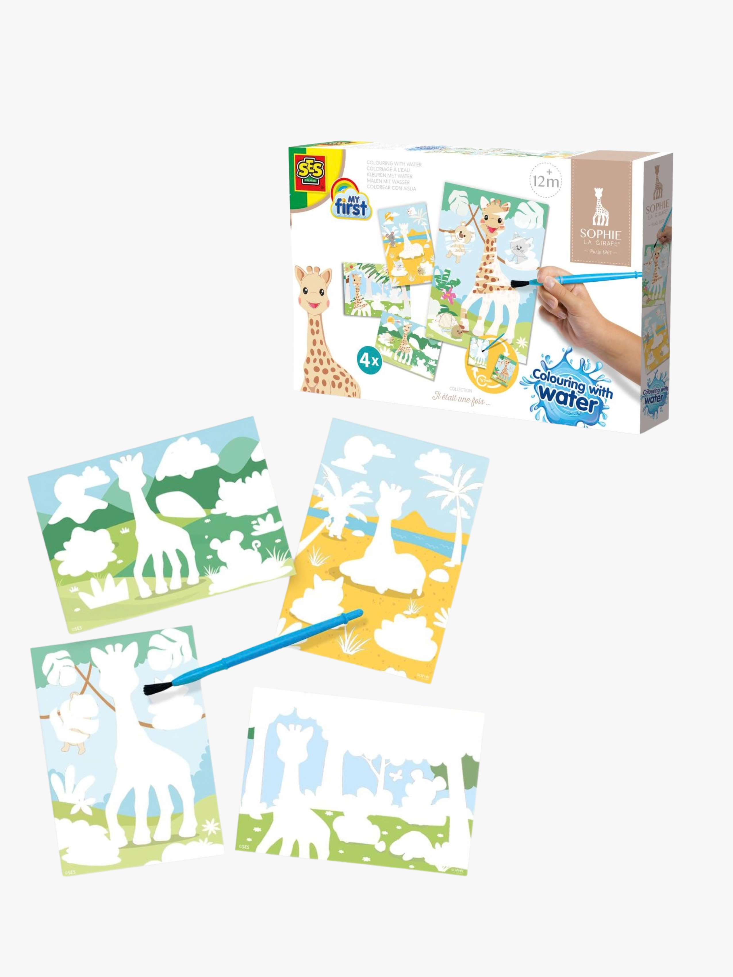 Sophie la girafe Bastelset Malen mit Wasser