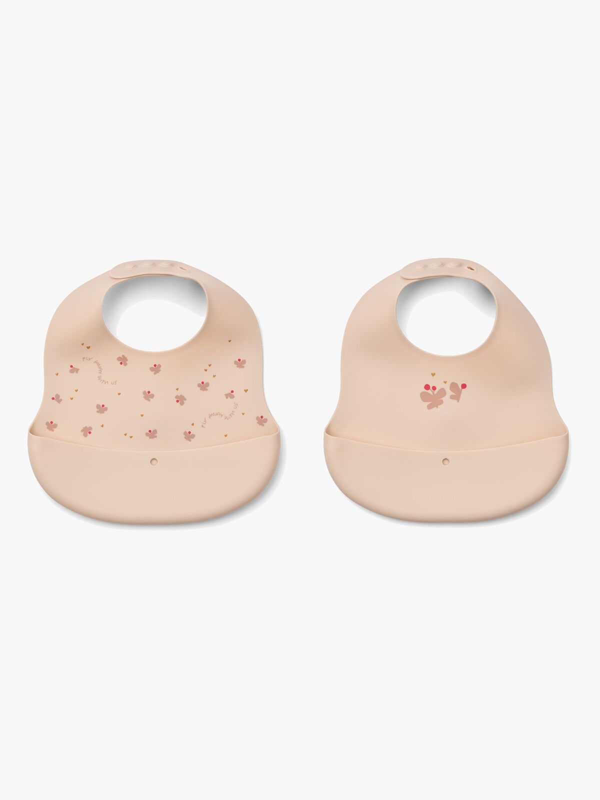 LIEWOOD Ember Gemusterte Lätzchen 2er-Pack, Mini Butterfly/Apple blossom