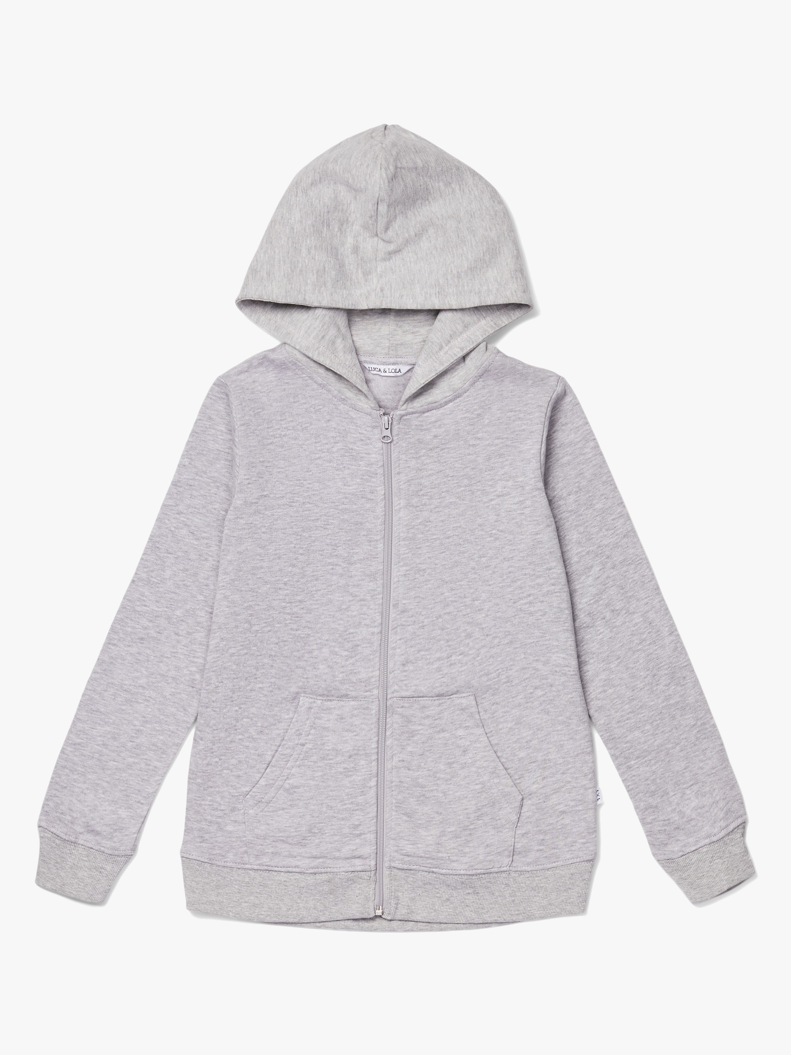 Luca & Lola Marzia Hoodie, Grey Melange 134–140