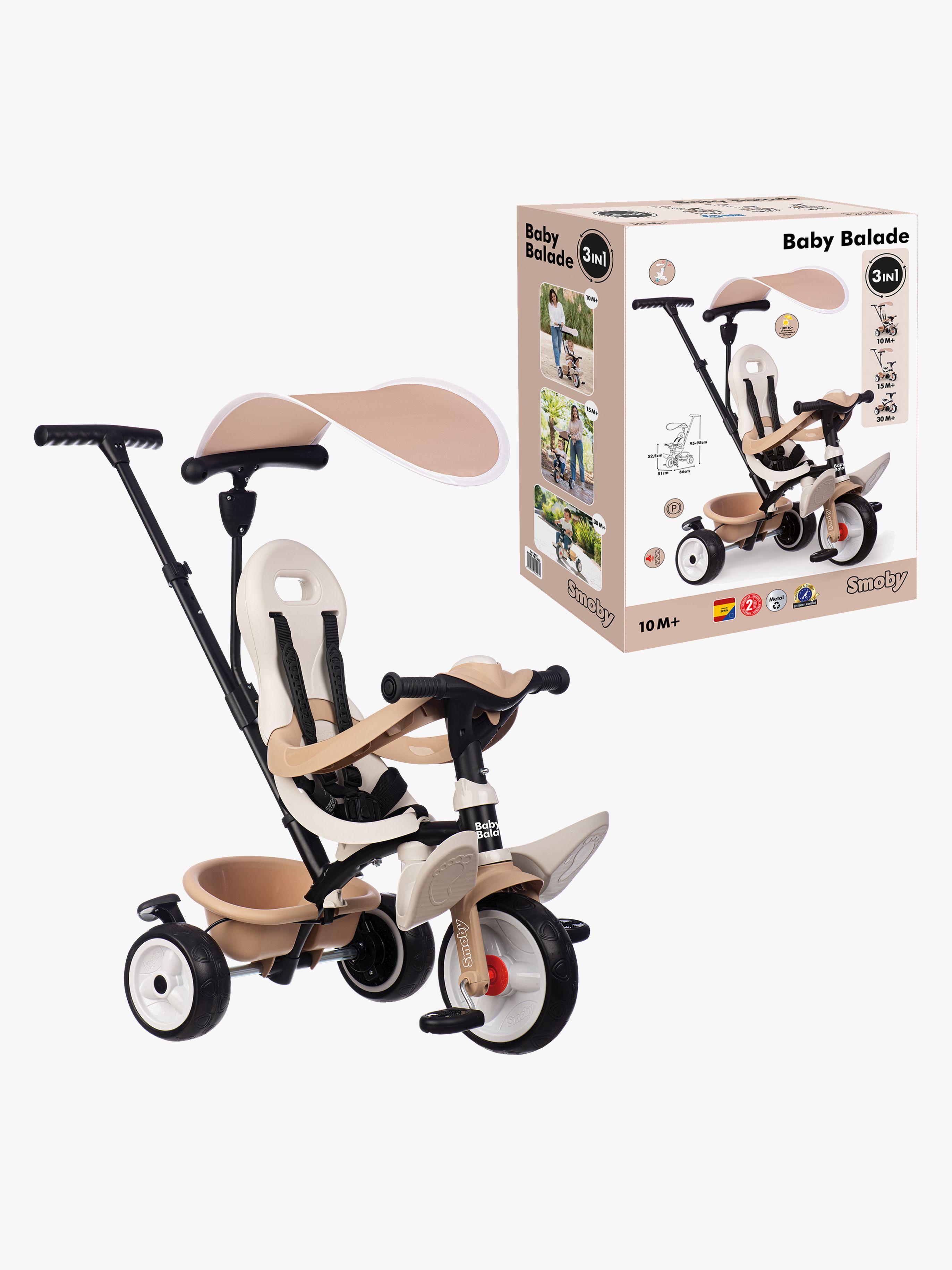 Baby Balade Dreirad Plus, Beige