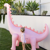 SUNNYLiFE Giant Dino Aufblasbarer Sprinkler, Into the Wild Pink