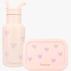 Kidzroom Stainless Steel Trinkflasche & Silikon Brotdose Magical Meadows, Rosa
