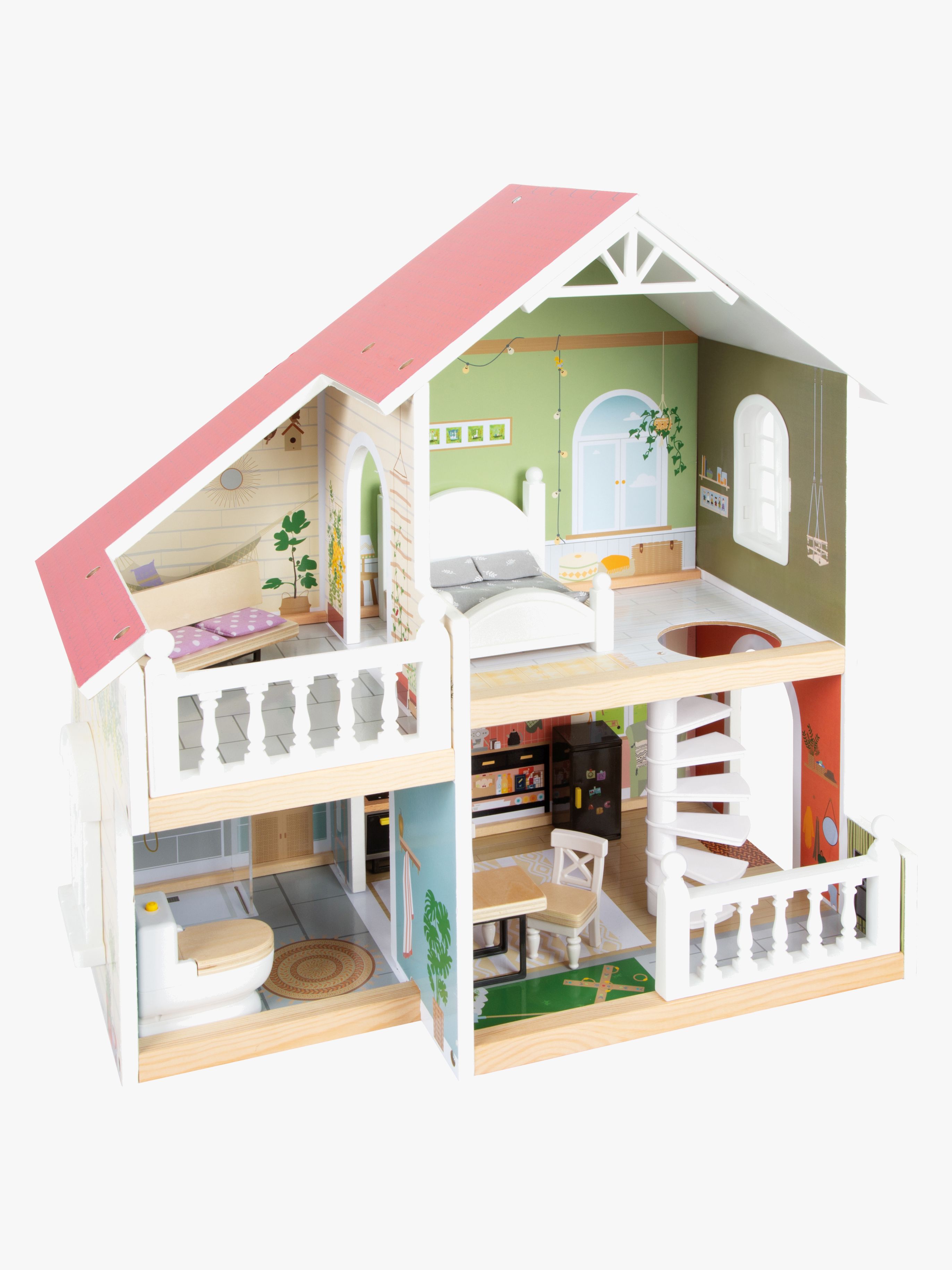 Small Foot Puppenhaus mit Dachterrasse, Holz