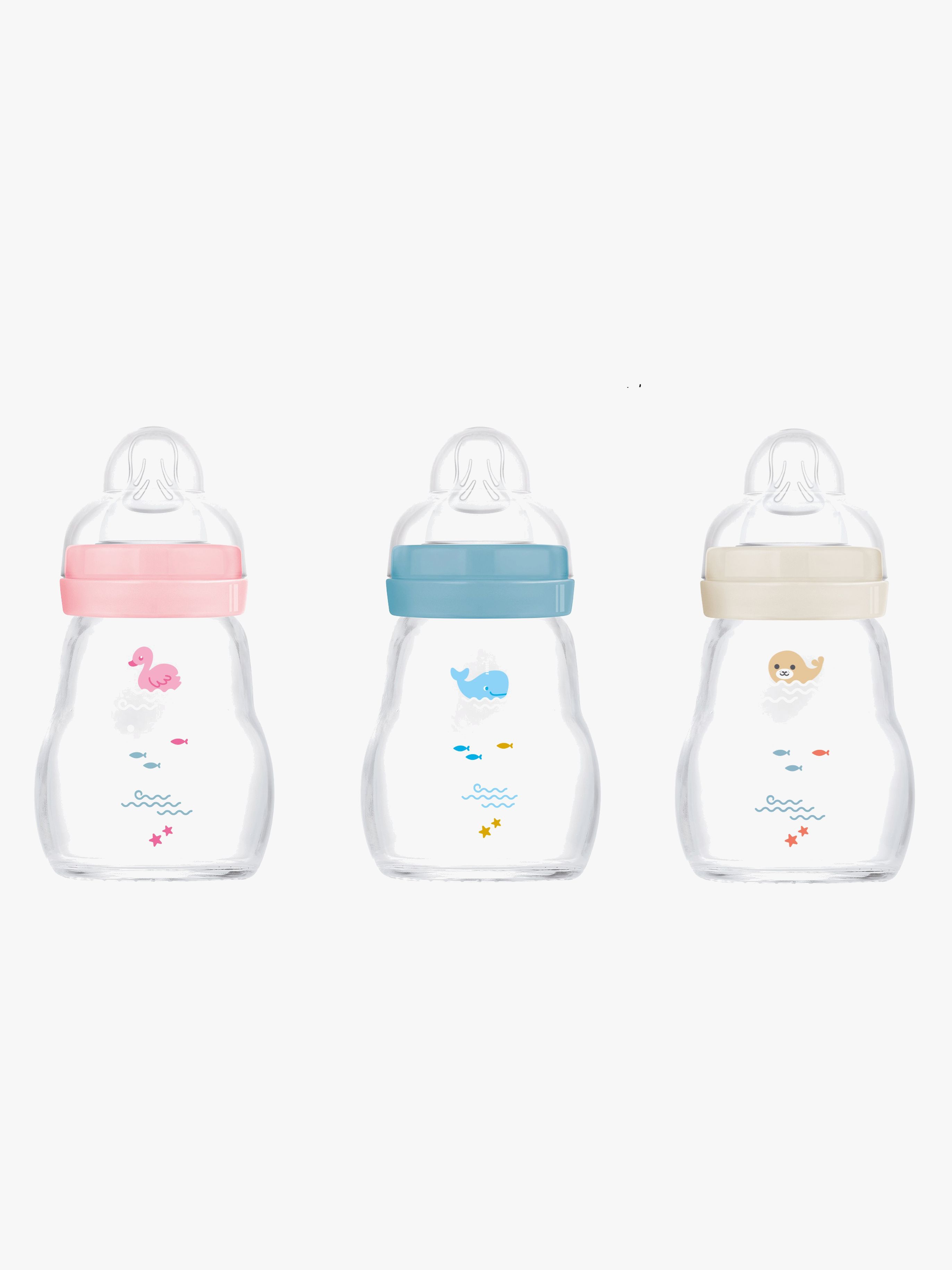 MAM Feel Good Babyflasche Glas 170 ml, Mix