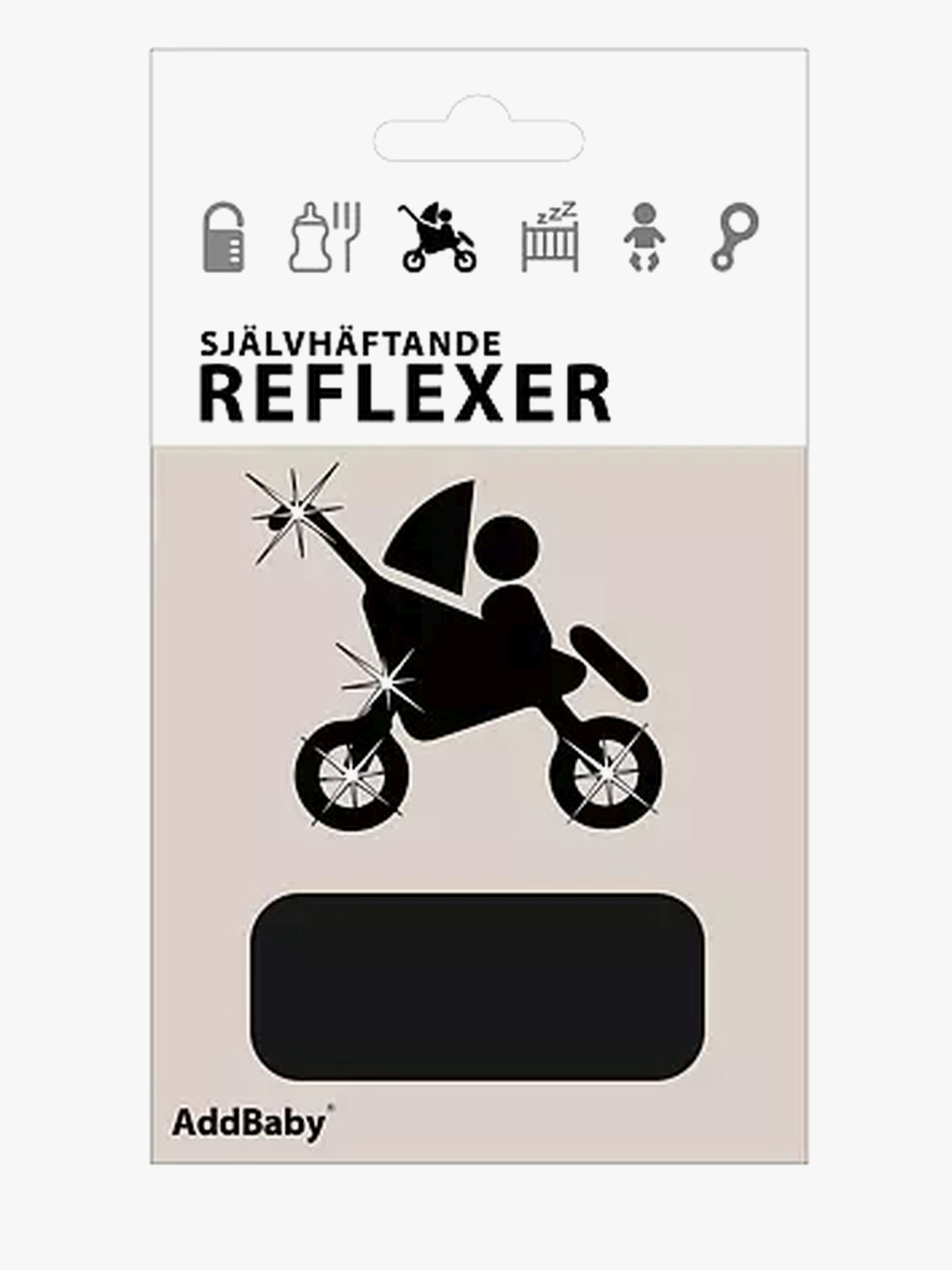 AddBaby Reflektorsticker, Schwarz
