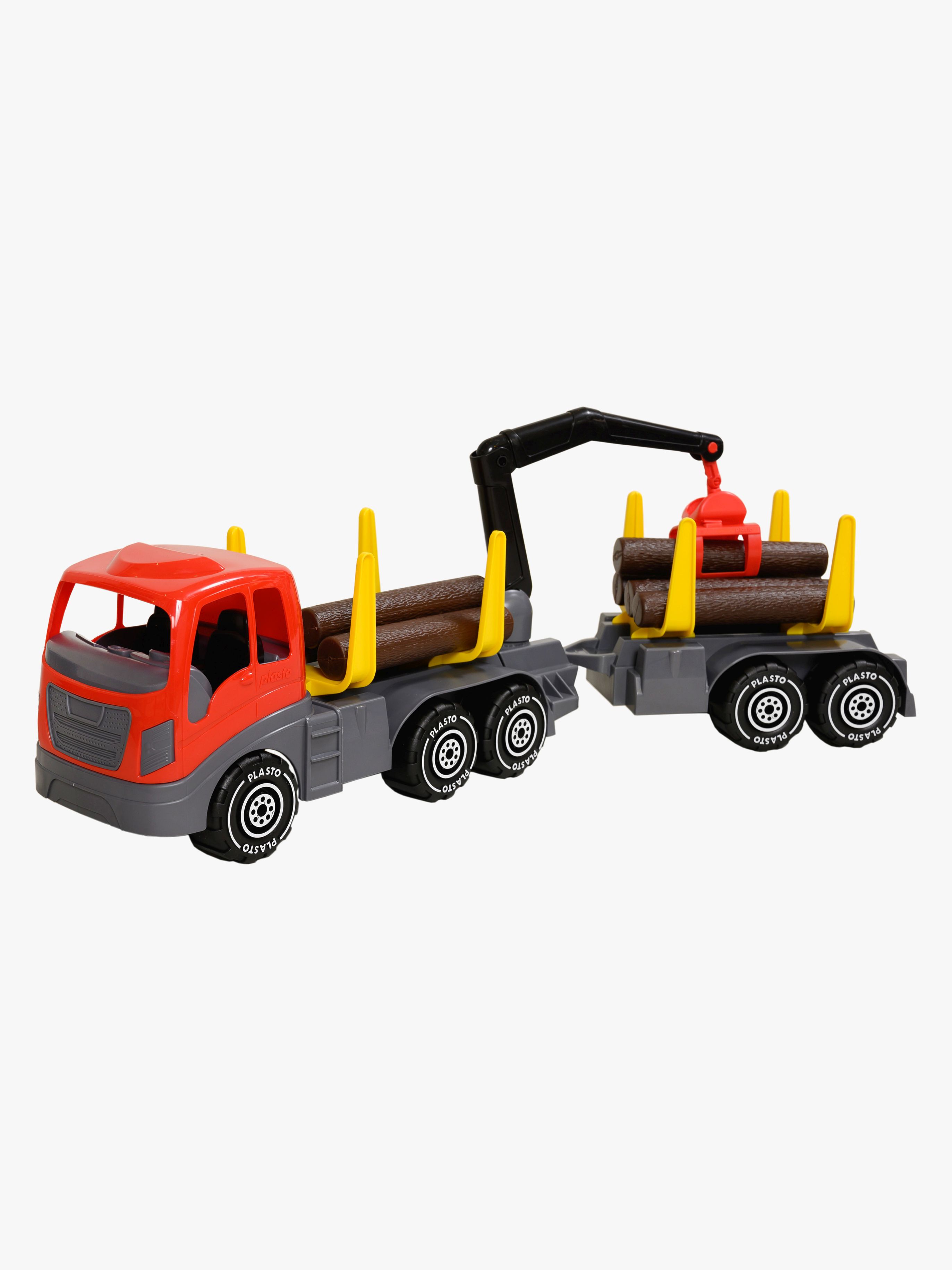 Holztransporter mit Kran, Anhänger & Stämmen 74 cm