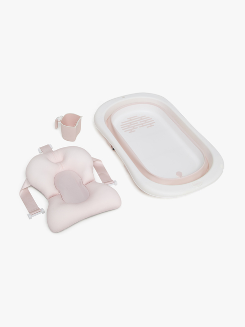 Beemoo CARE Assist Badewanne inkl. Badestütze & Duschkanne, Pink