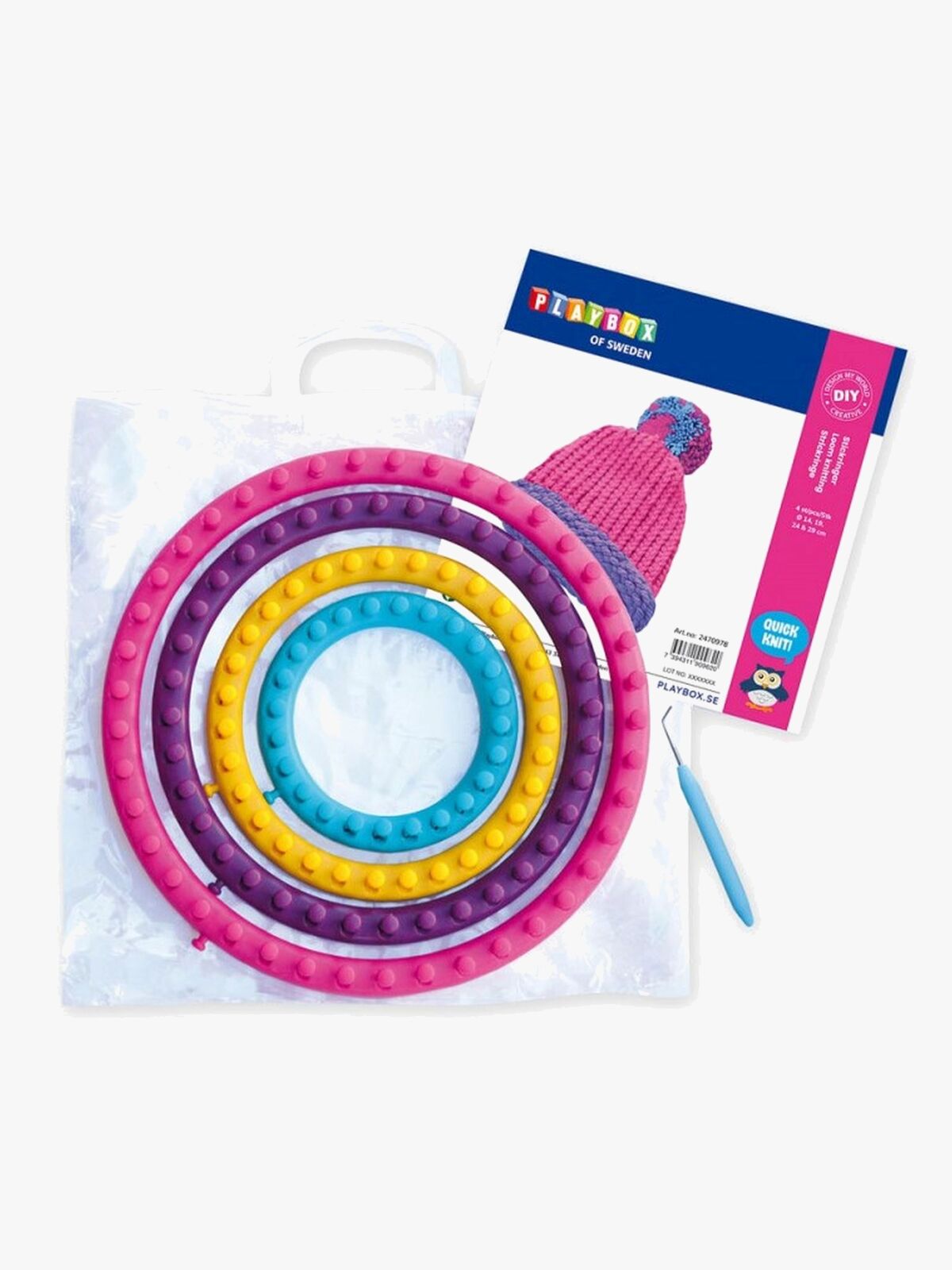 Playbox Strickringe, 4 Größen