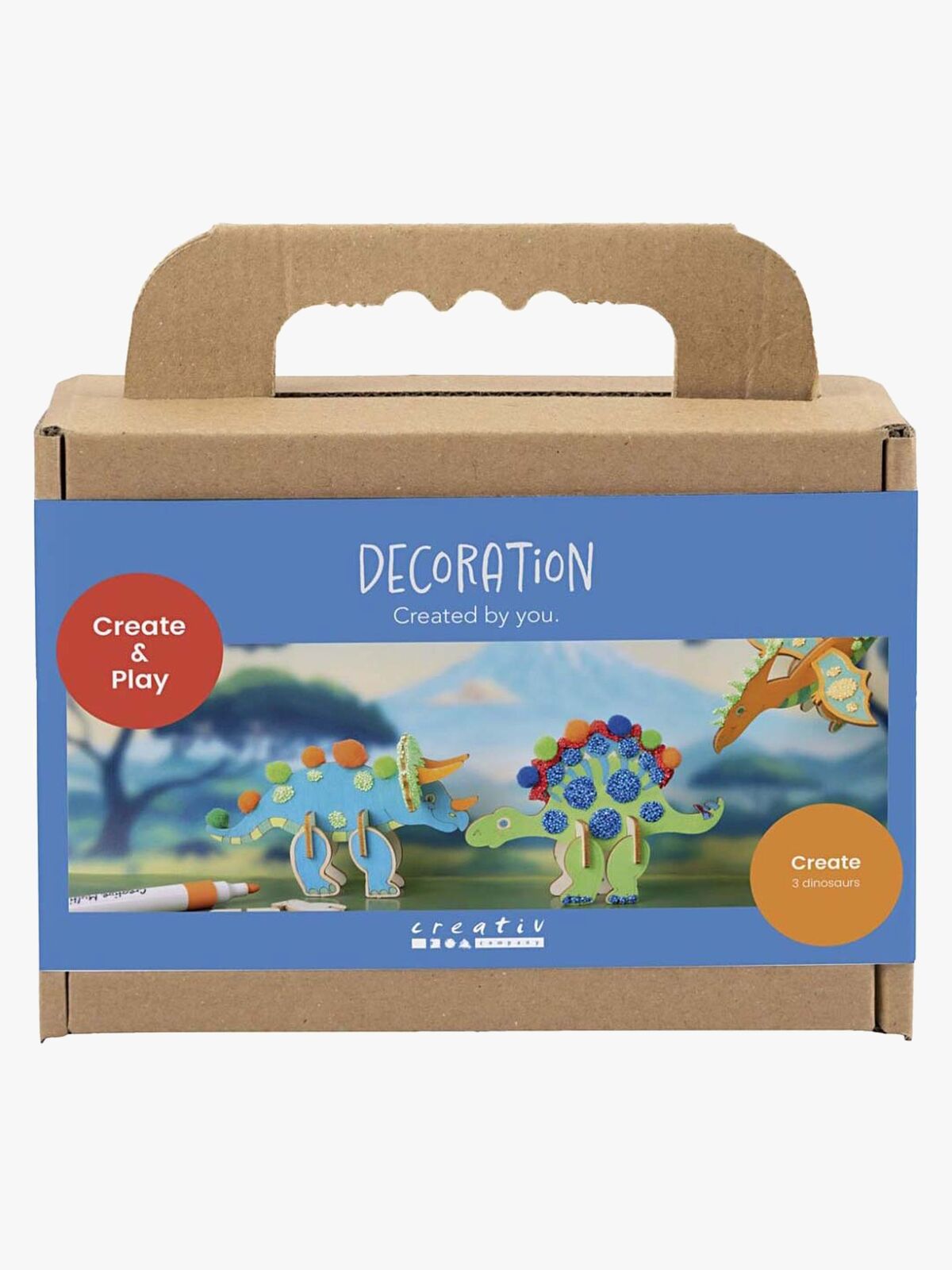 Creativ Company Bastelset Dinosaurier Mini