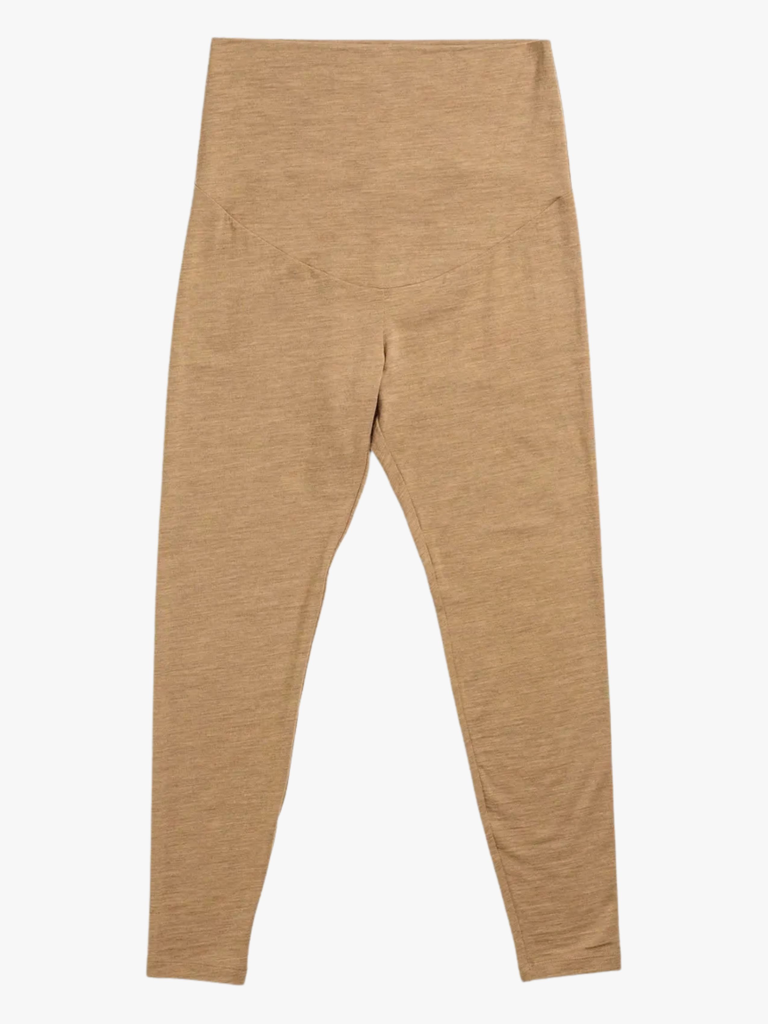 Merinowolle Leggings, Brown Melange, XL