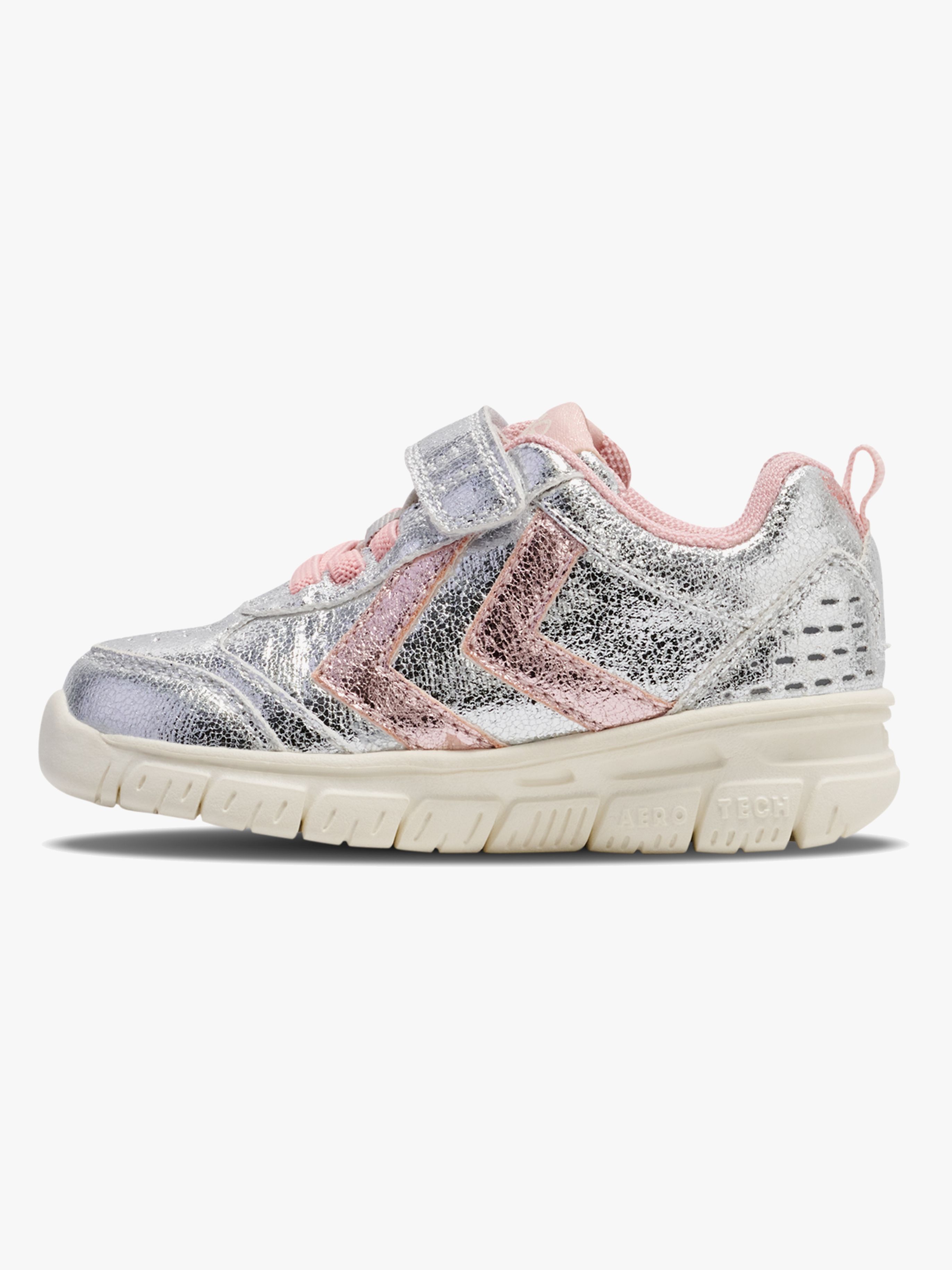 Crosslite Glitter Infant Kinder Sneaker, Silver, 22, Kinderschuhe