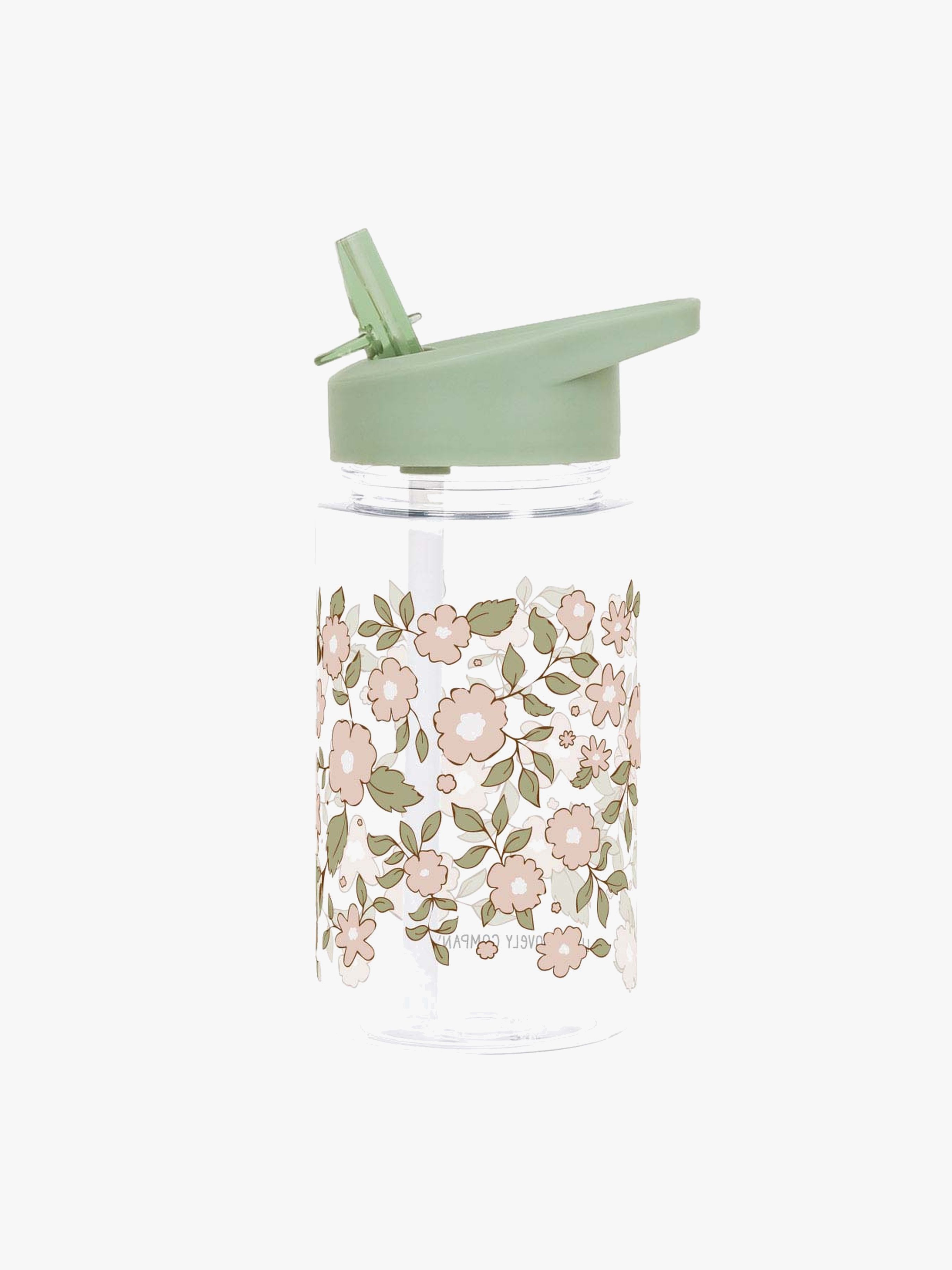A Little Lovely Company Trinkflasche, Blüten/Salbei