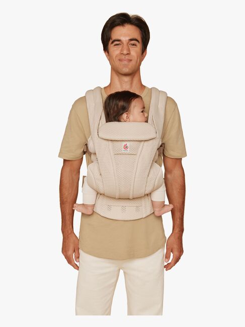 Ergobaby Omni Deluxe Babytrage Mesh, Natural Beige