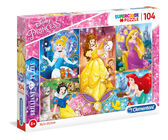Disney Prinzessinnen Brillant Puzzle, 104 Teile