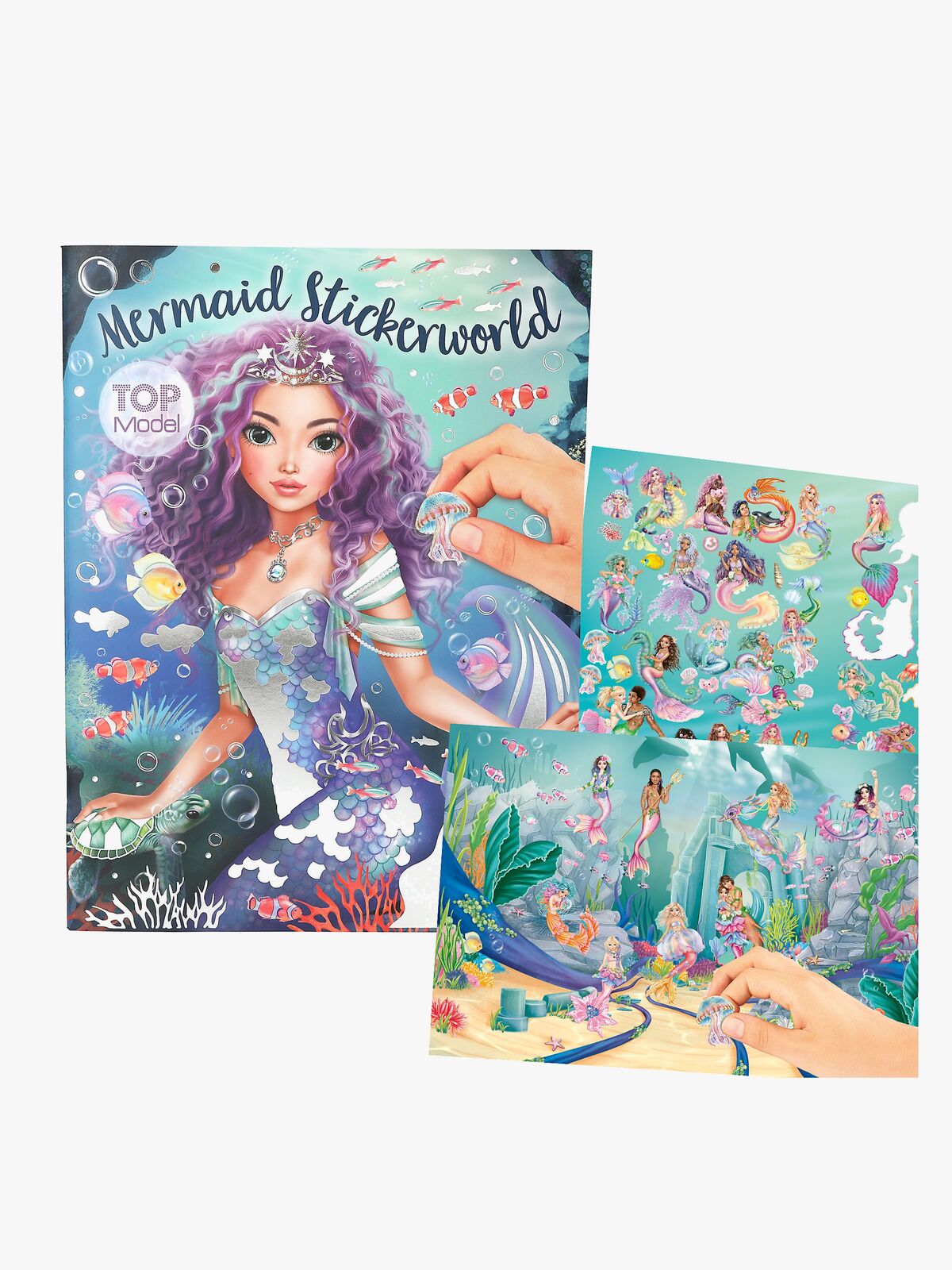 TOPModel Stickerworld Stickerbuch Meerjungfrau, Metallic