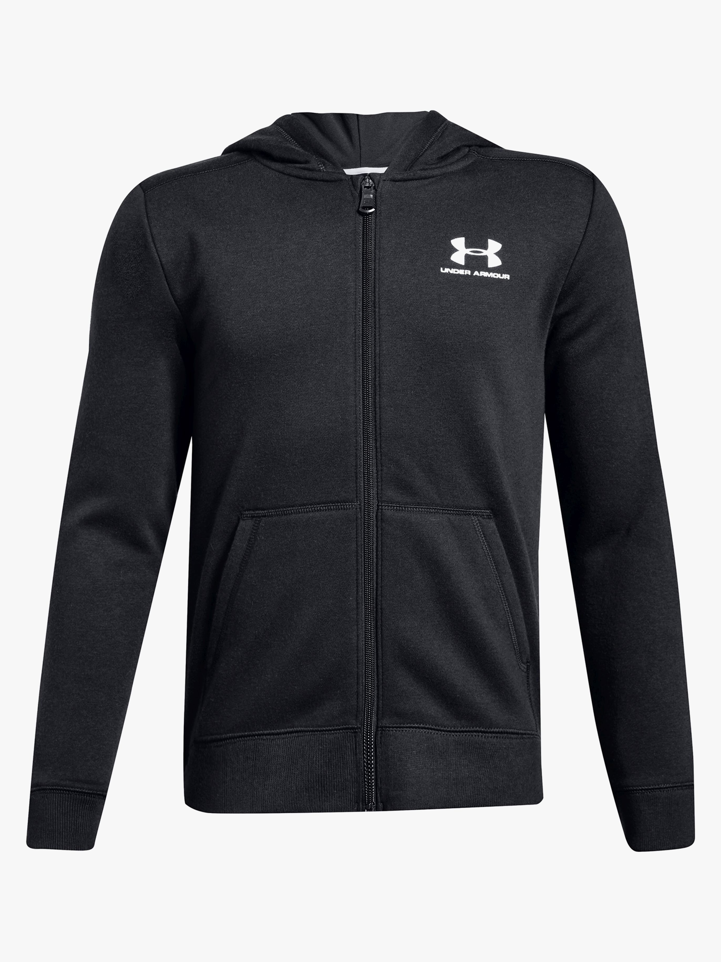 Under Armour Fleece FZ Kapuzenpullover, Black XS