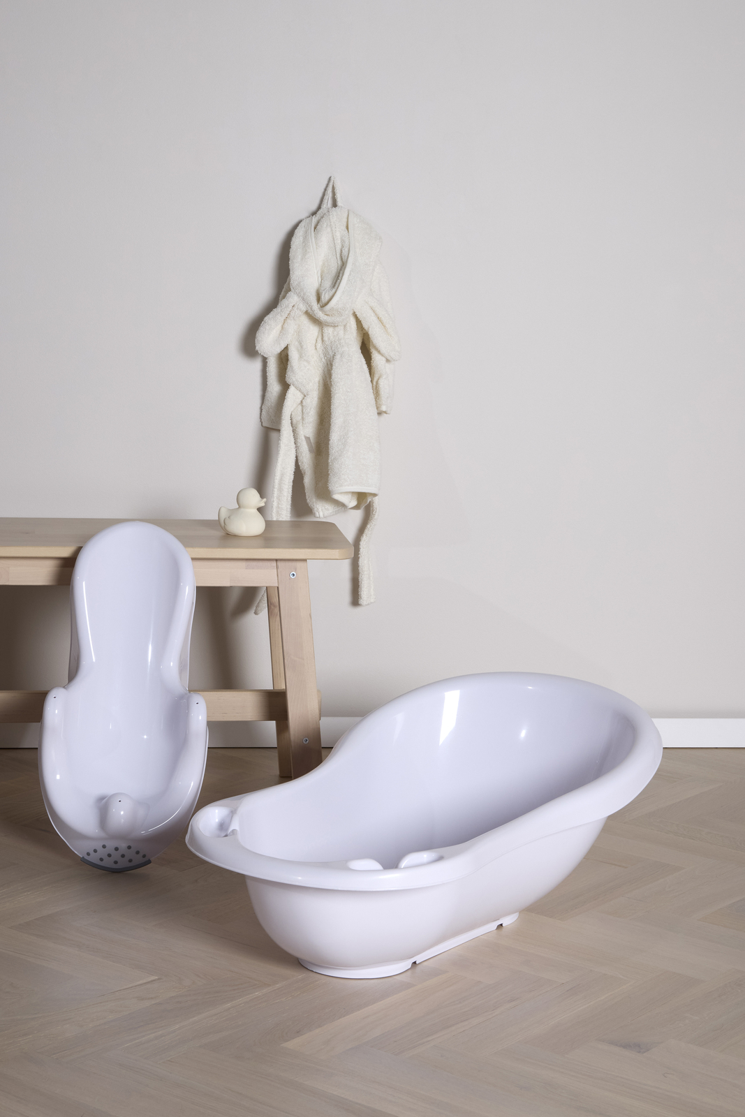 Beemoo CARE Badewanne mit Badesitz, Weiß