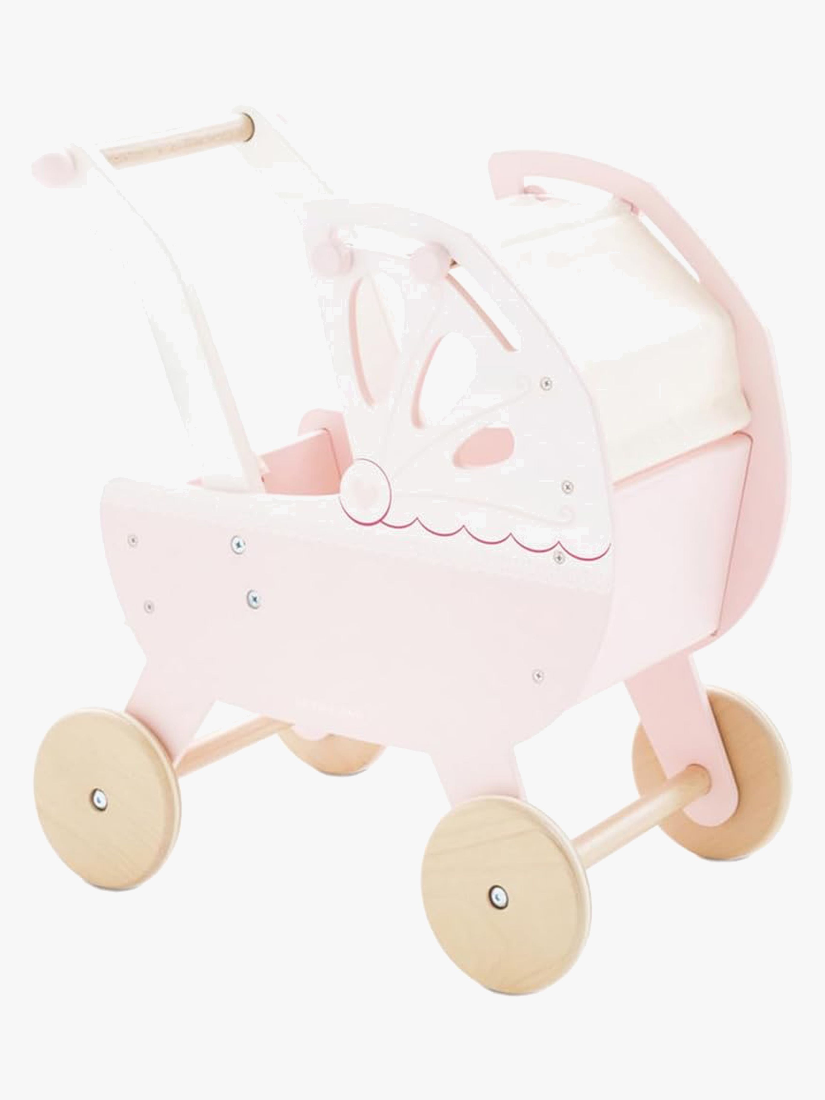 Retro Holz-Puppenwagen