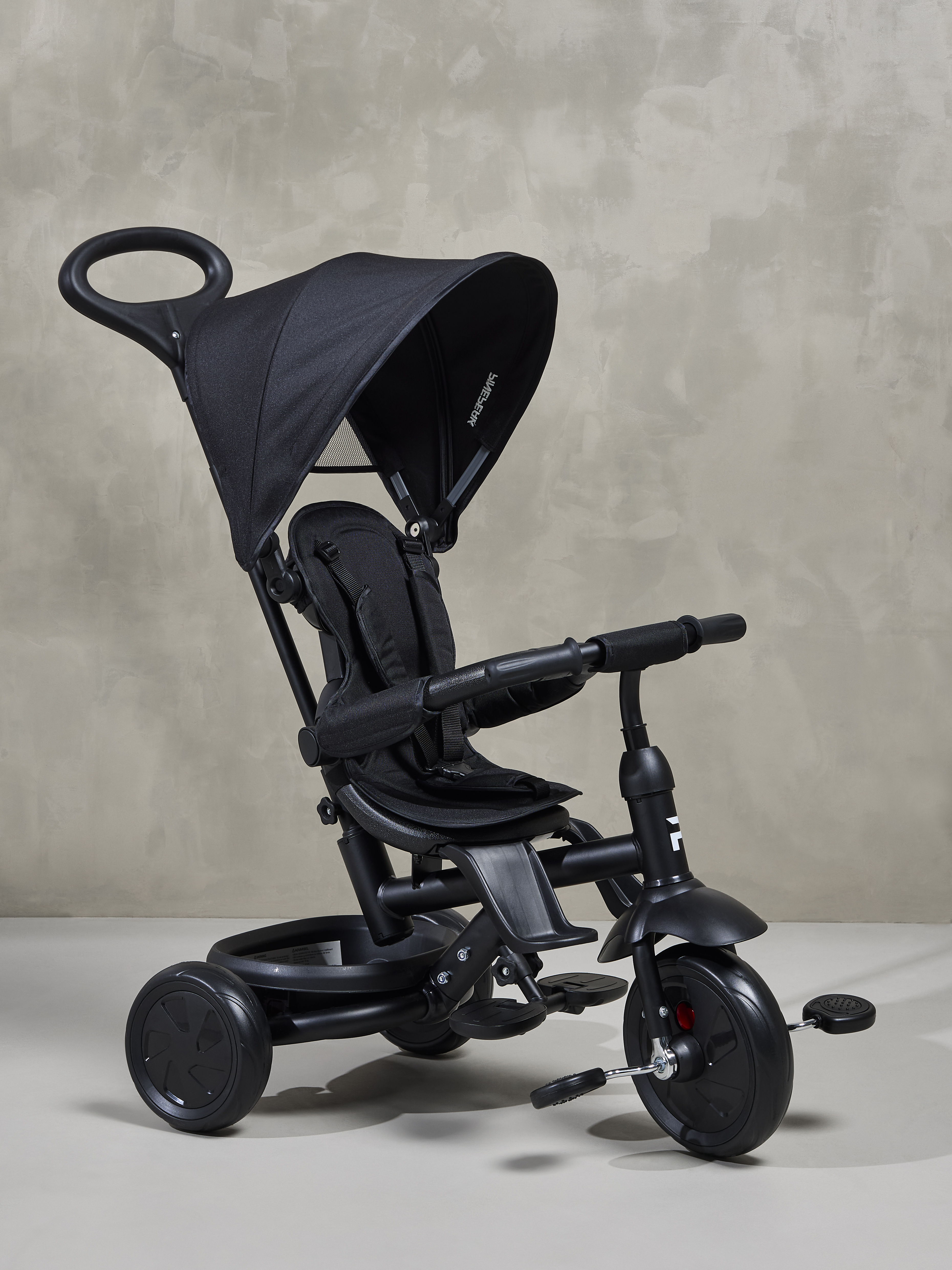 Mono Tri 6-in-1 Dreirad, Schwarz