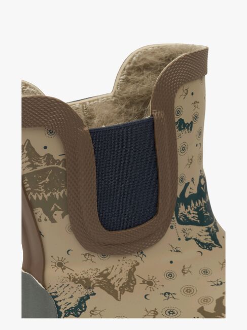 Mikk-Line Gefütterte Gummistiefel Wollmischung, Coriander