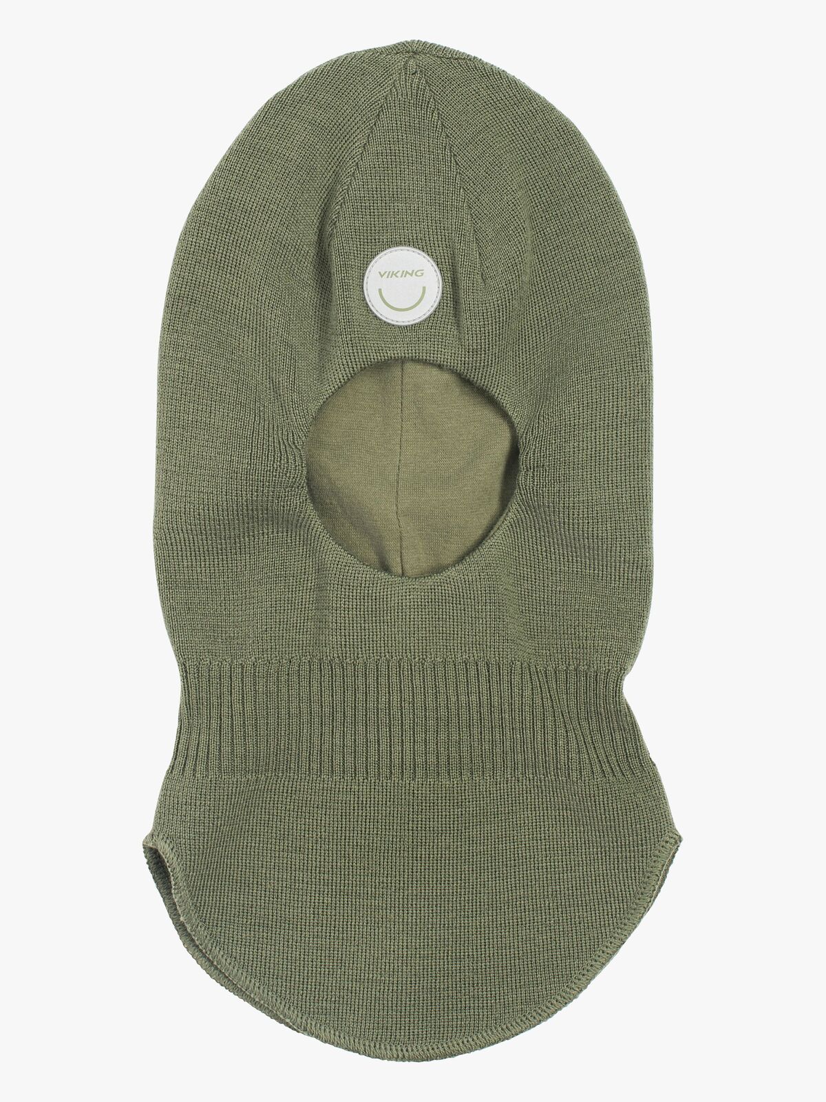 Viking Alv Schlupfmütze Merinowolle, Olive
