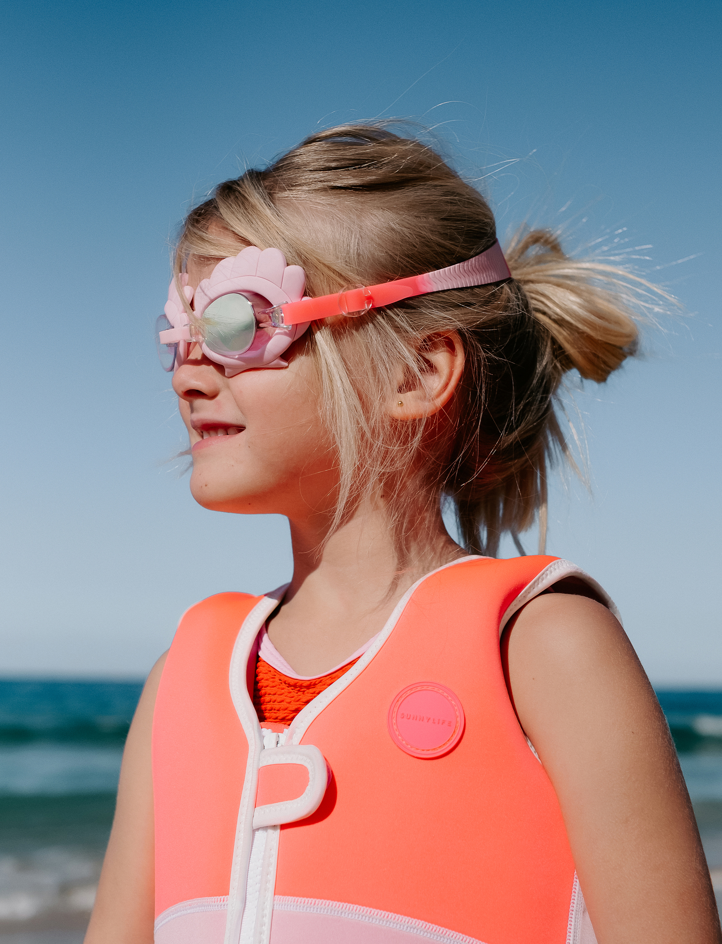 Schwimmbrille, Melody the Mermaid Neon Strawberry
