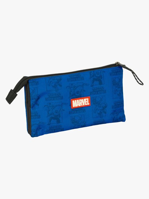Marvel Avengers Dreifach-Federmäppchen, Blau