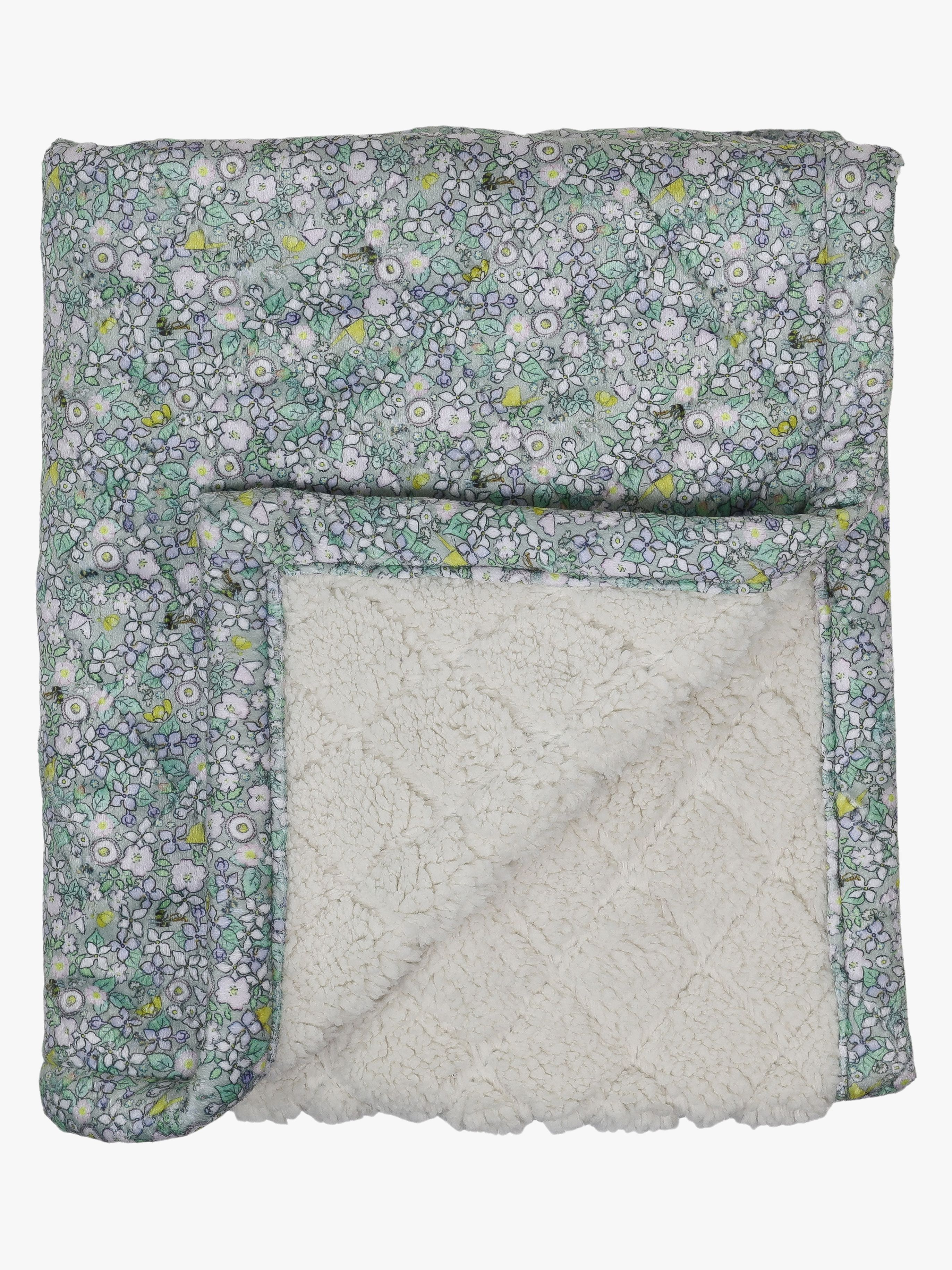 Blomsterfesten Steppdecke, Blau