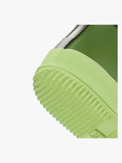 Viking Alv Paw Print Barefoot Gummistiefel, Light Green/Green