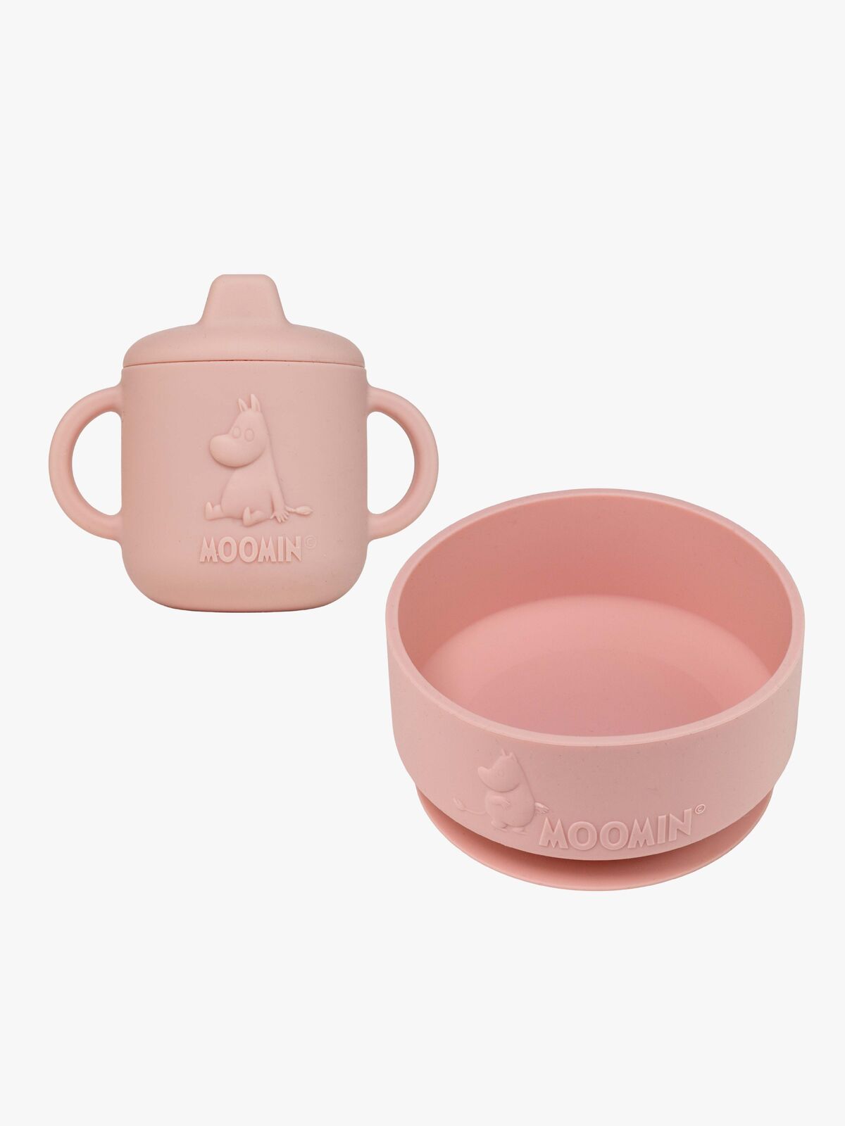 Mumin Geschirr-Set Silikon, Rosehip Pink