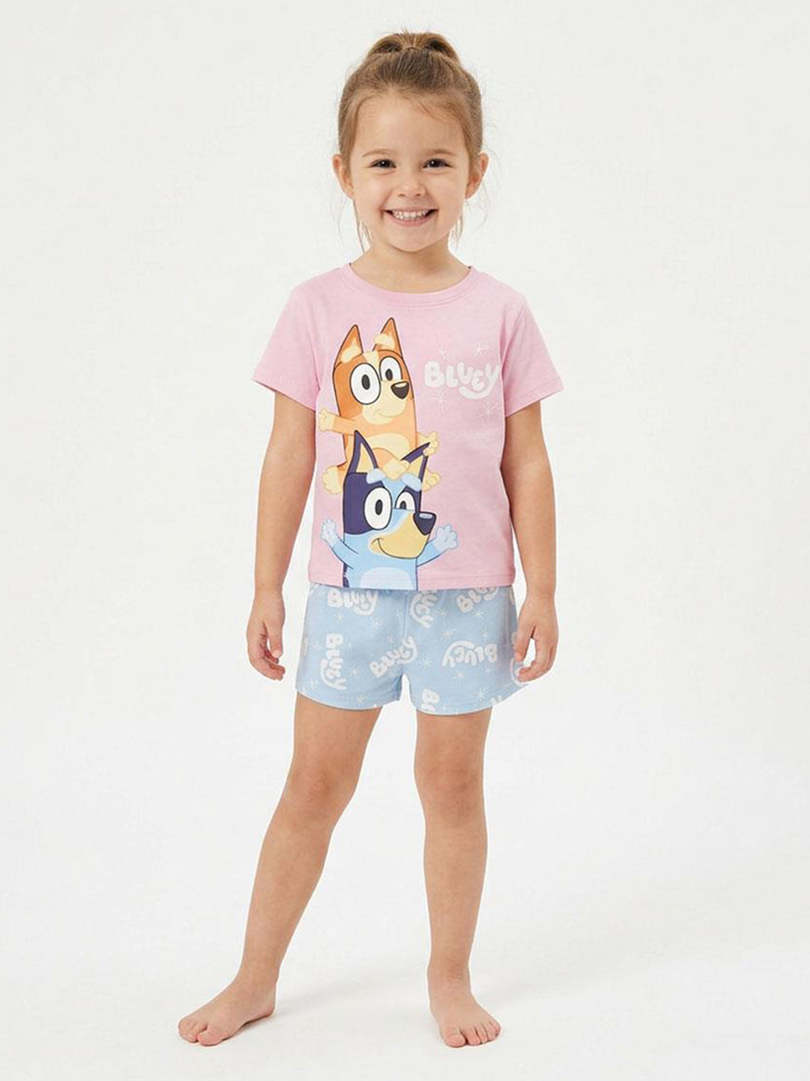Bluey Pyjama, Hellrosa, 116-122