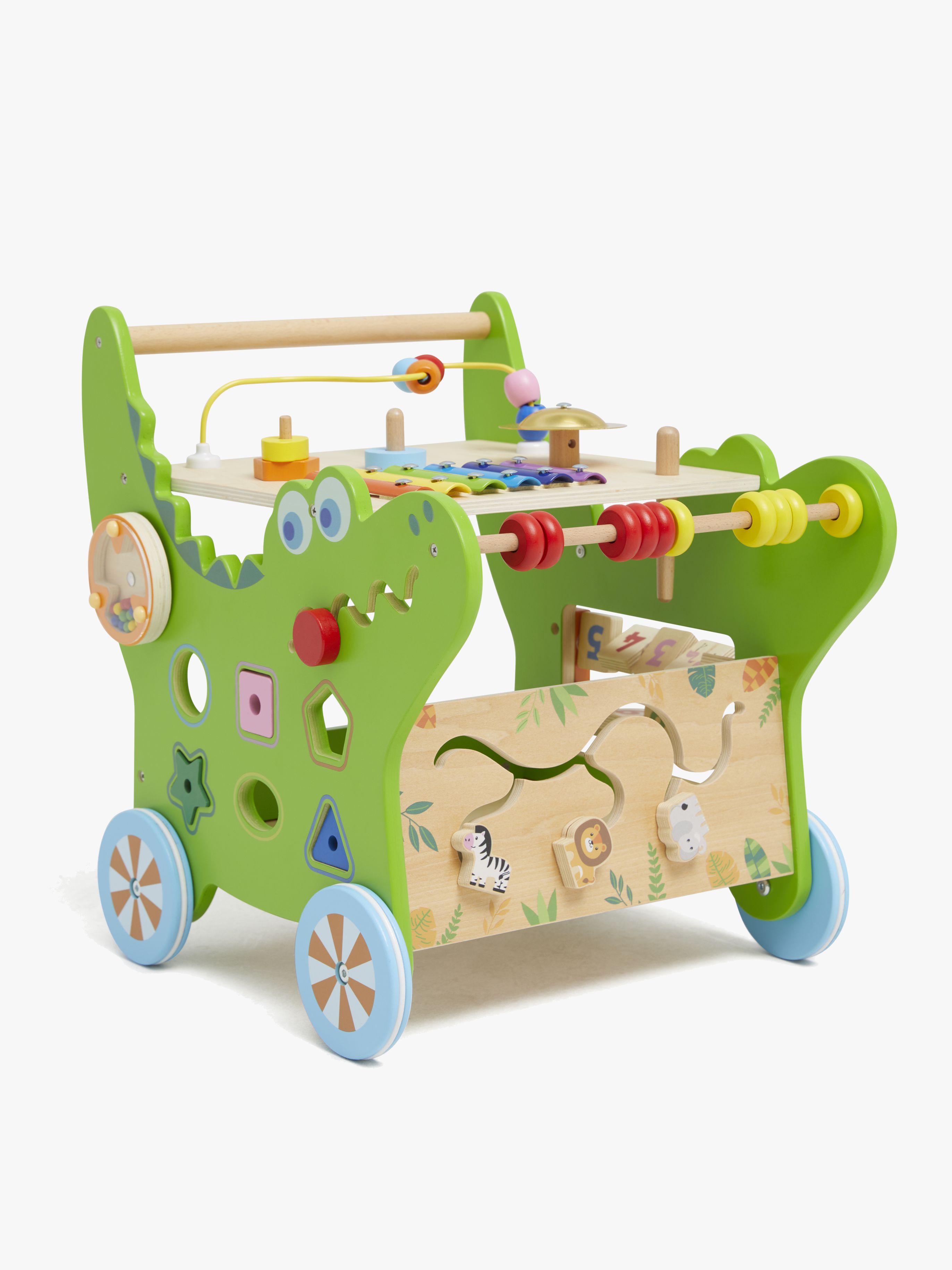 VIGA Lauflernwagen, Crocodile, Babyspielzeug