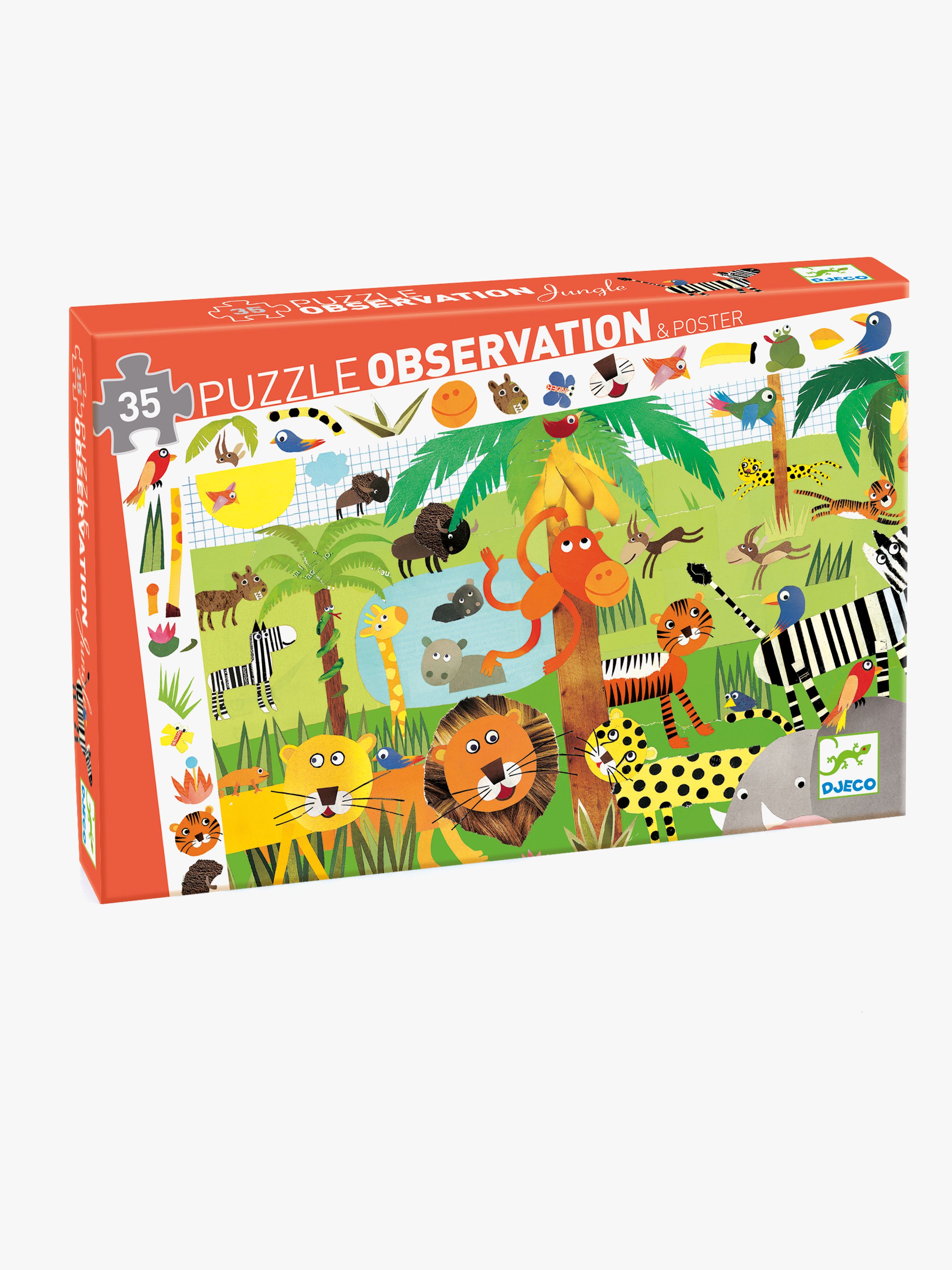 Djeco Observation Puzzle Djungle 35 Teile
