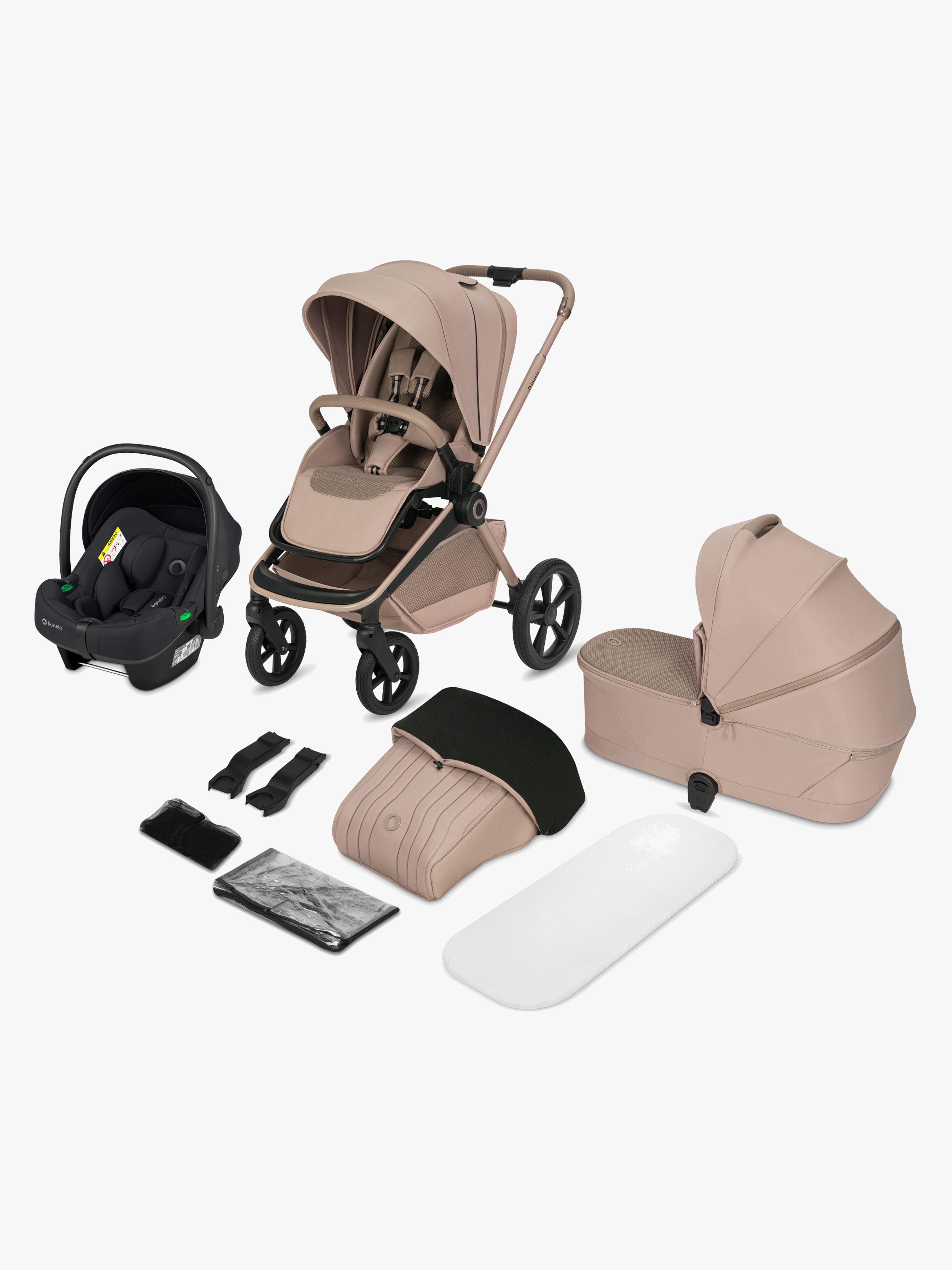 Lionelo FREYA 3-in-1 Kombikinderwagen, Beige Sand