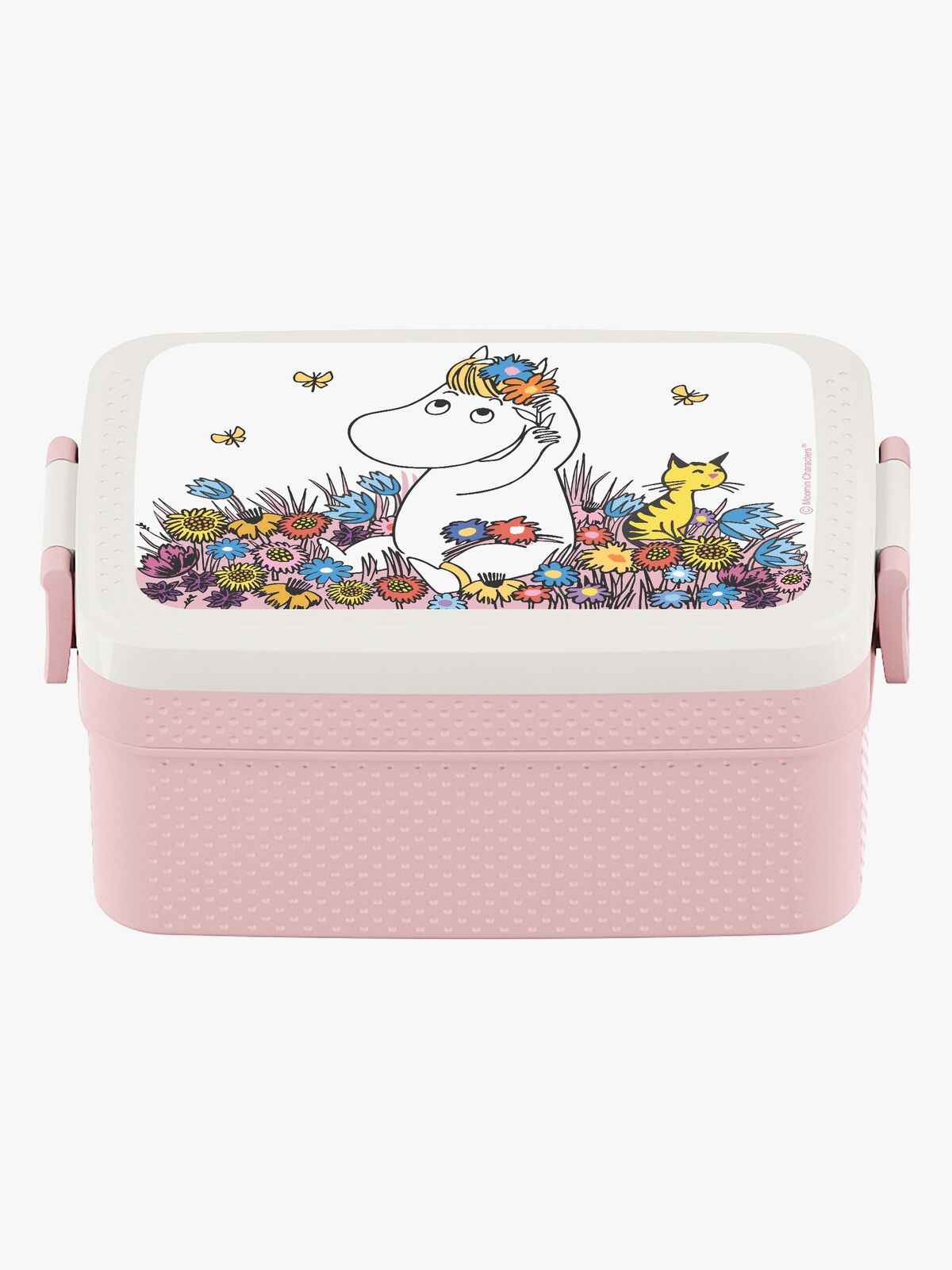 Mumin Wiese Brotdose, Lila/Pink